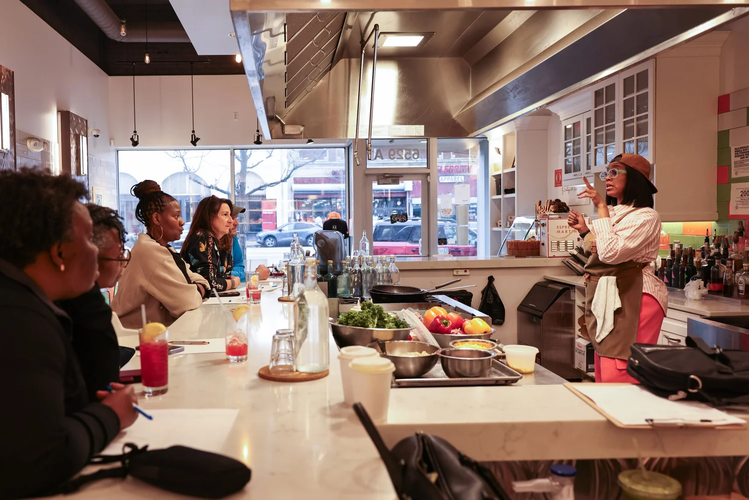Birthday party venue at The Kitchen by Cooking with Que in Detroit