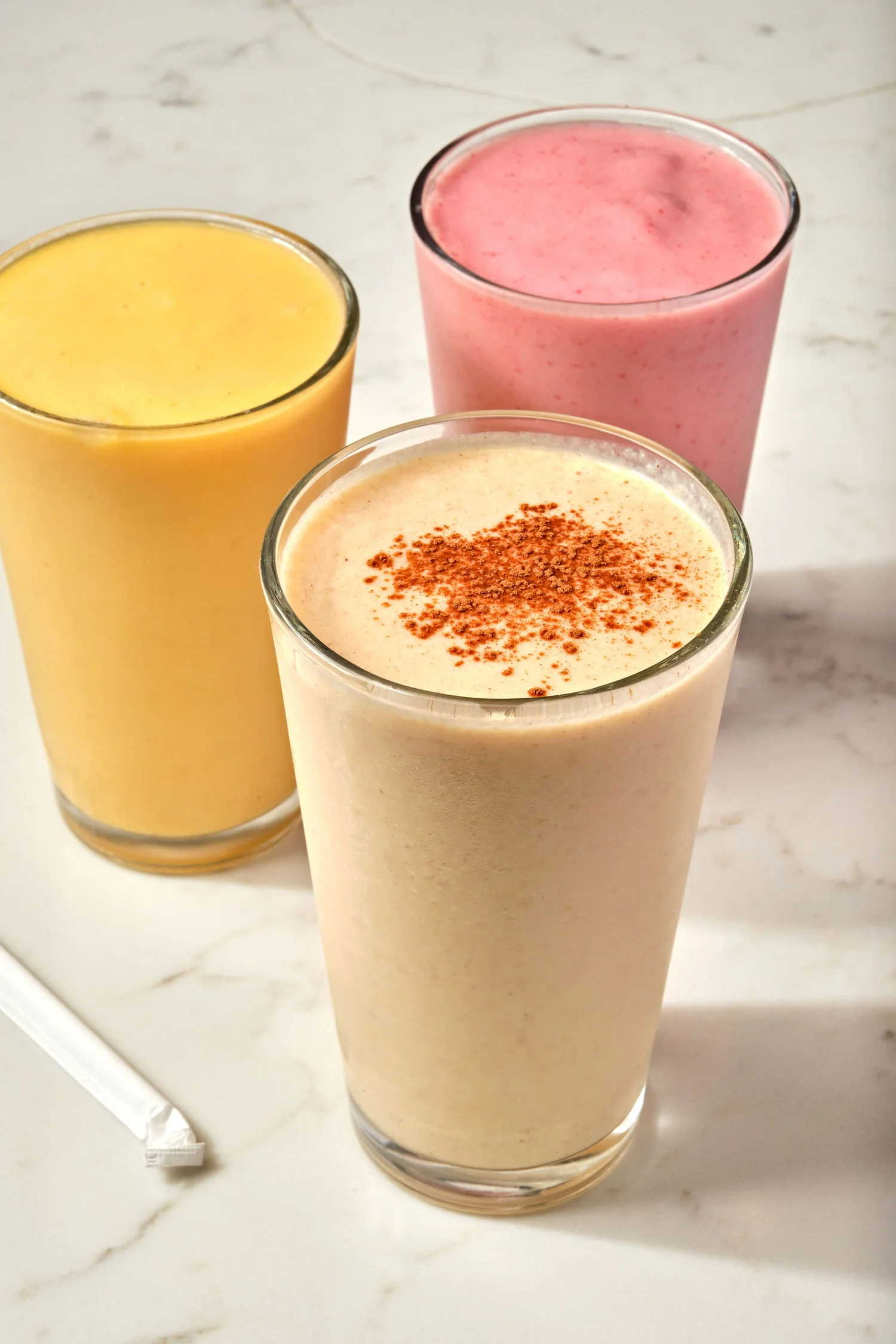 Colorful smoothies made at The Kitchen in Detroit