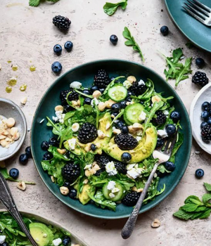 Fresh salads at The Kitchen by Cooking with Que