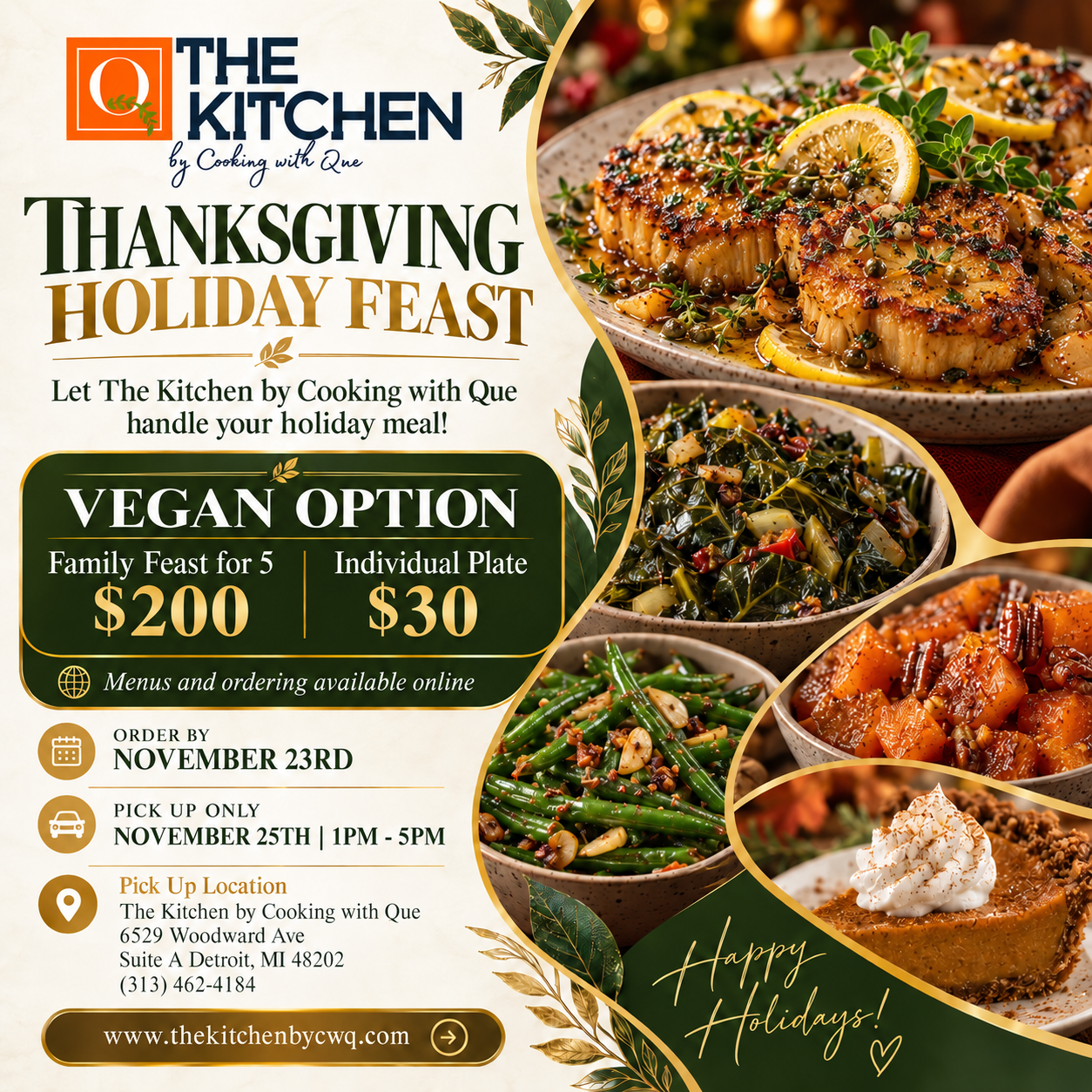 Vegan Thanksgiving Holiday Feast
