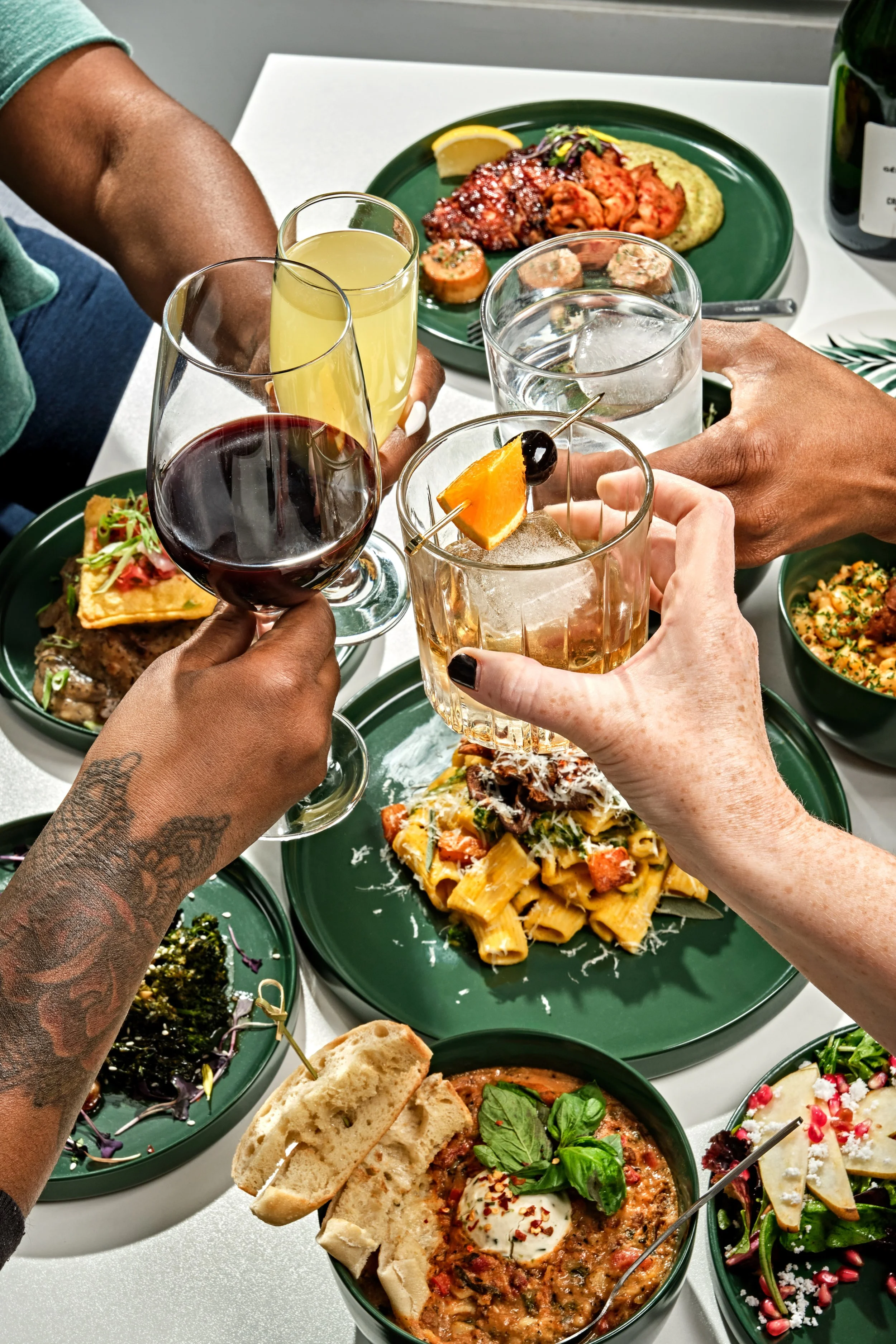 Private four-course dinner prepared at The Kitchen by Cooking with Que