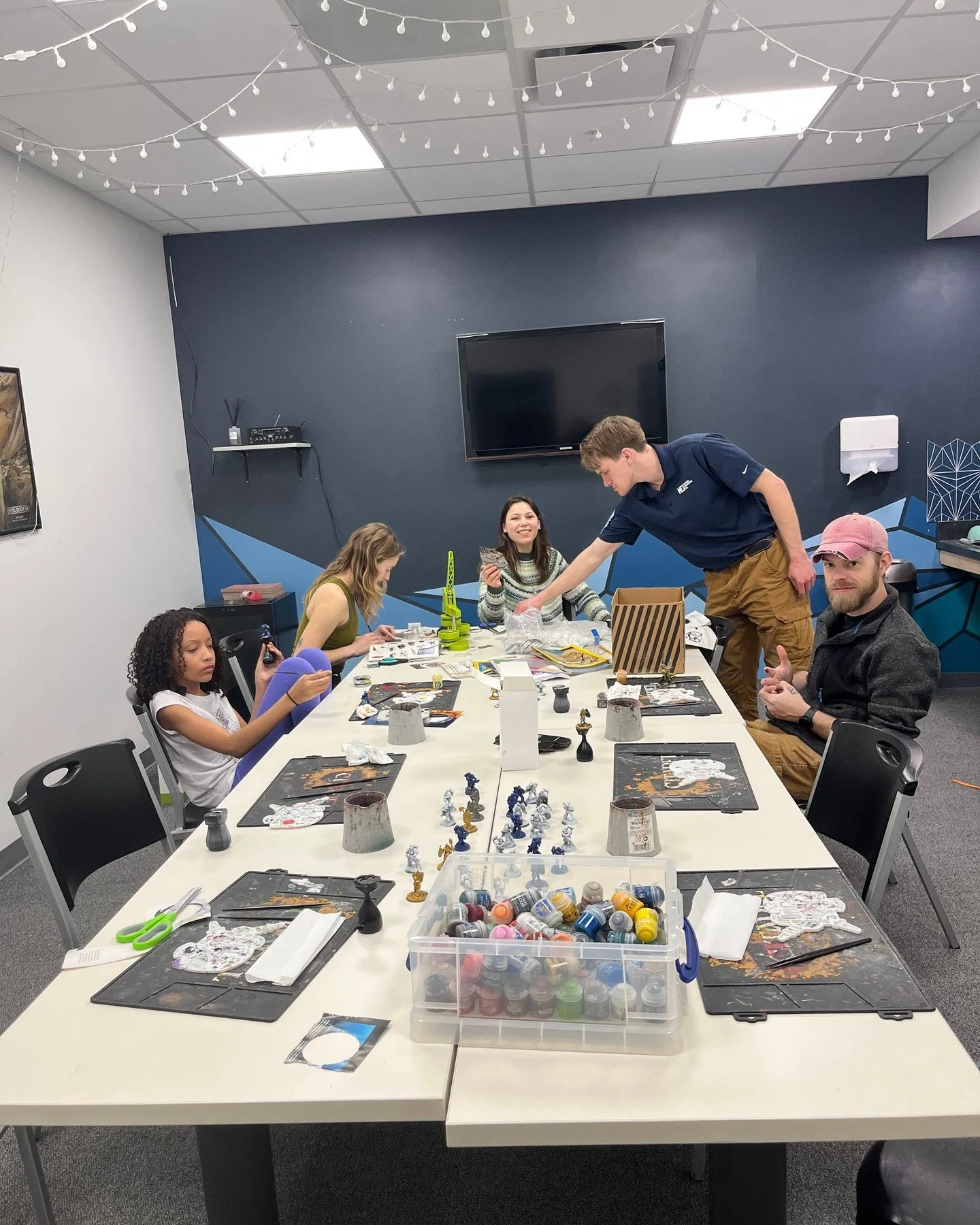We had a great time at Lincoln Craft Night last Monday with Greg from Warhammer, painting free minis. 

We&rsquo;ll have another round of mini painting next month in Omaha on Monday, March 16th from 6-8 PM.