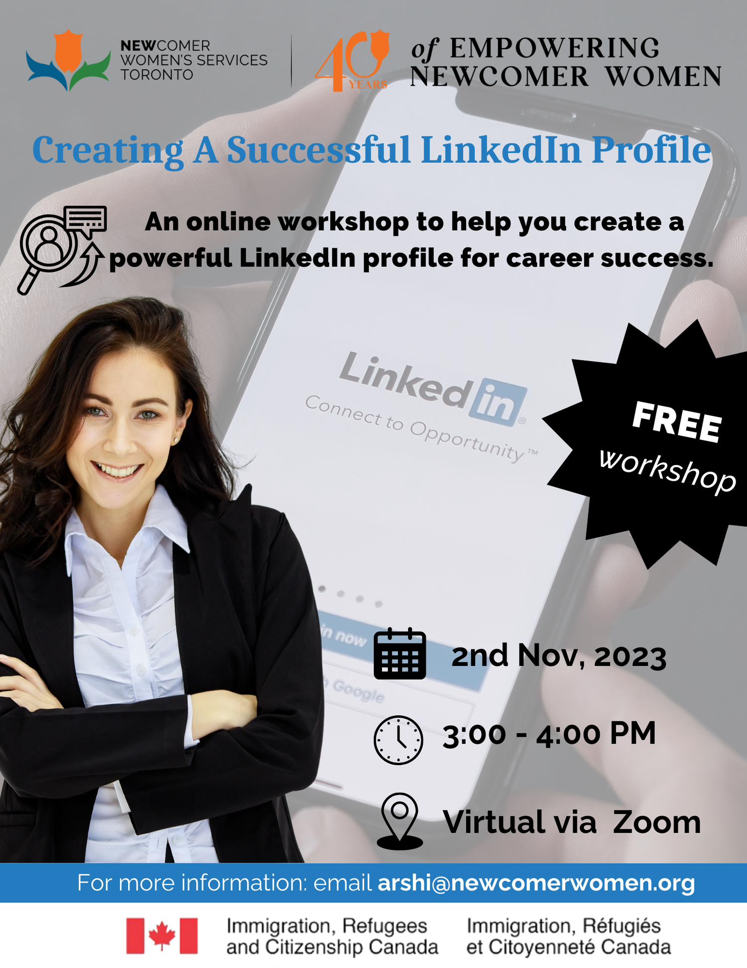 Creating a Successful LinkedIn — Newcomer Women's Services