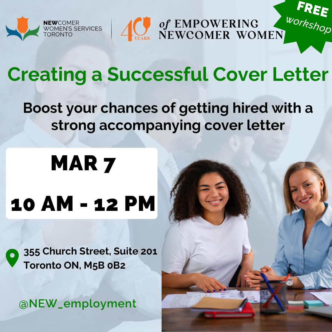 Creating A Successful Cover Letter — Newcomer Women's Services