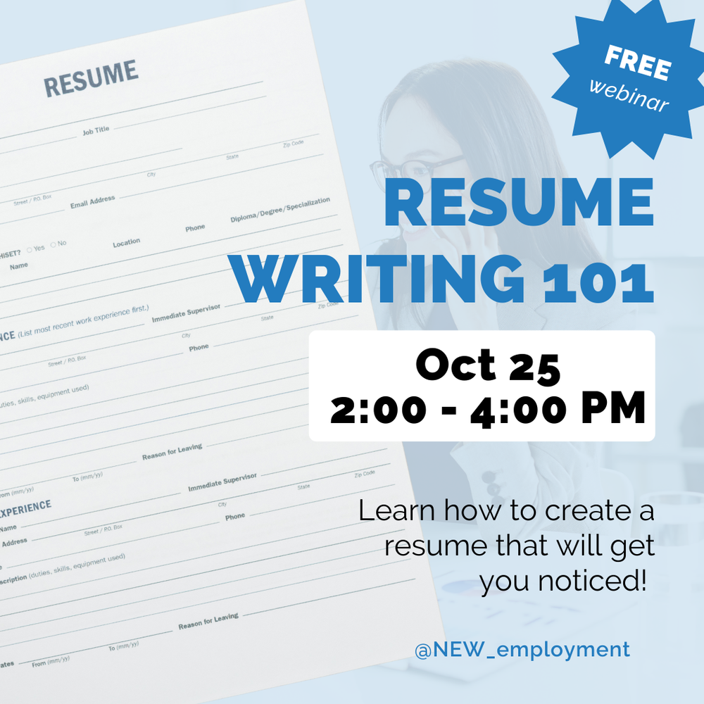 RESUME WRITING 101: Learn the top 5 do’s and don'ts — Newcomer Women's ...
