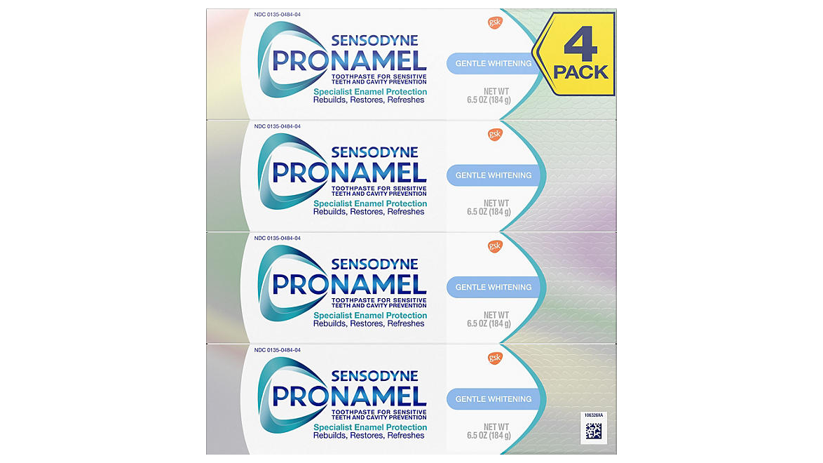 Sensodyne Pronamel Gentle Whitening Toothpaste for Sensitive Teeth, Alpine Breeze (6.5 oz., 4pk.)
