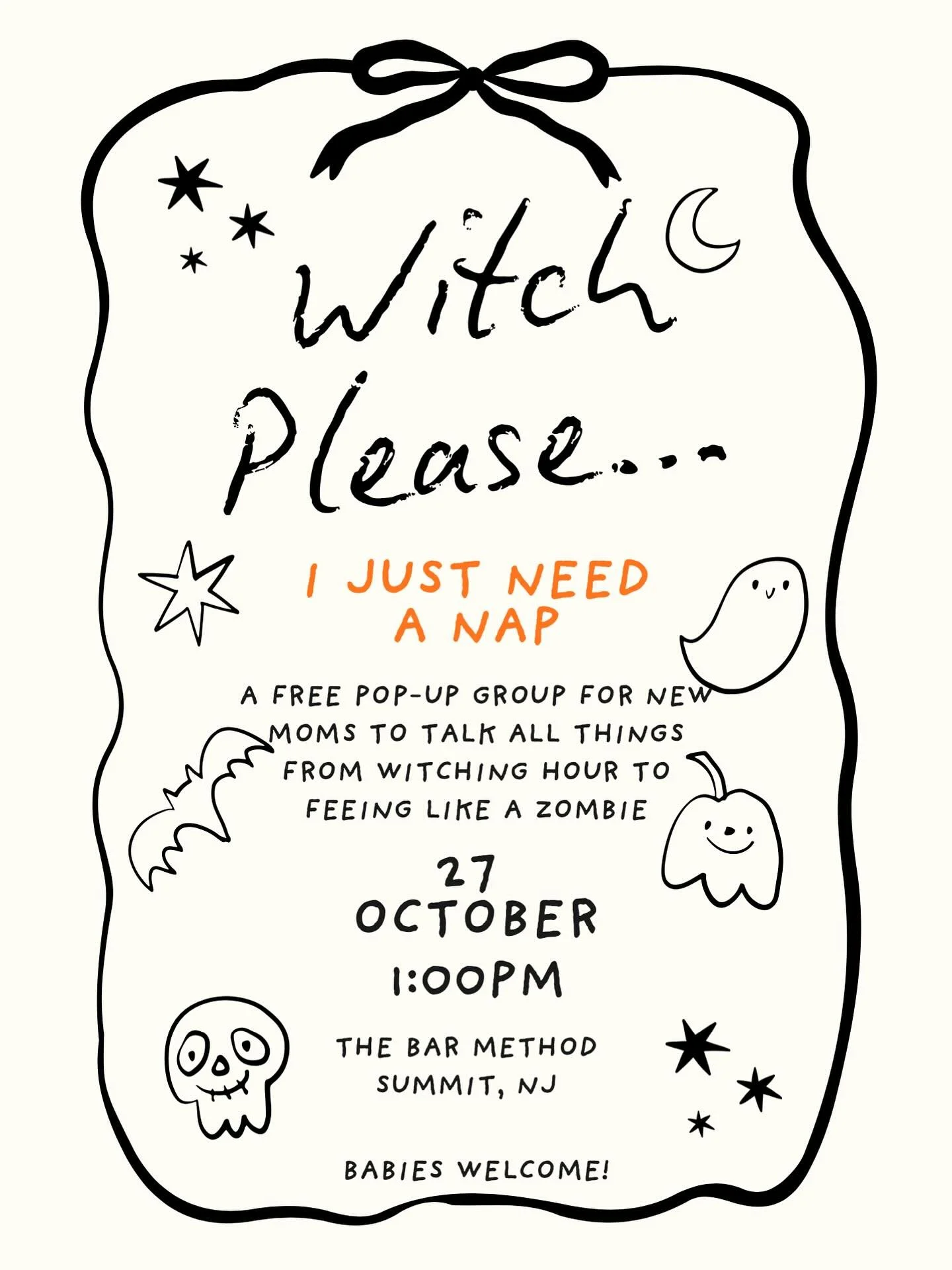 Witch, please&hellip; we all just need a nap 😴🕸️

Join perinatal psychotherapist Amy Brightman @togetherinbabyhood and sleep consultant Diana Zales @zzzsbyzales for a FREE 1-hour pop-up chat on sleep + well-being where we&rsquo;ll talk everything f