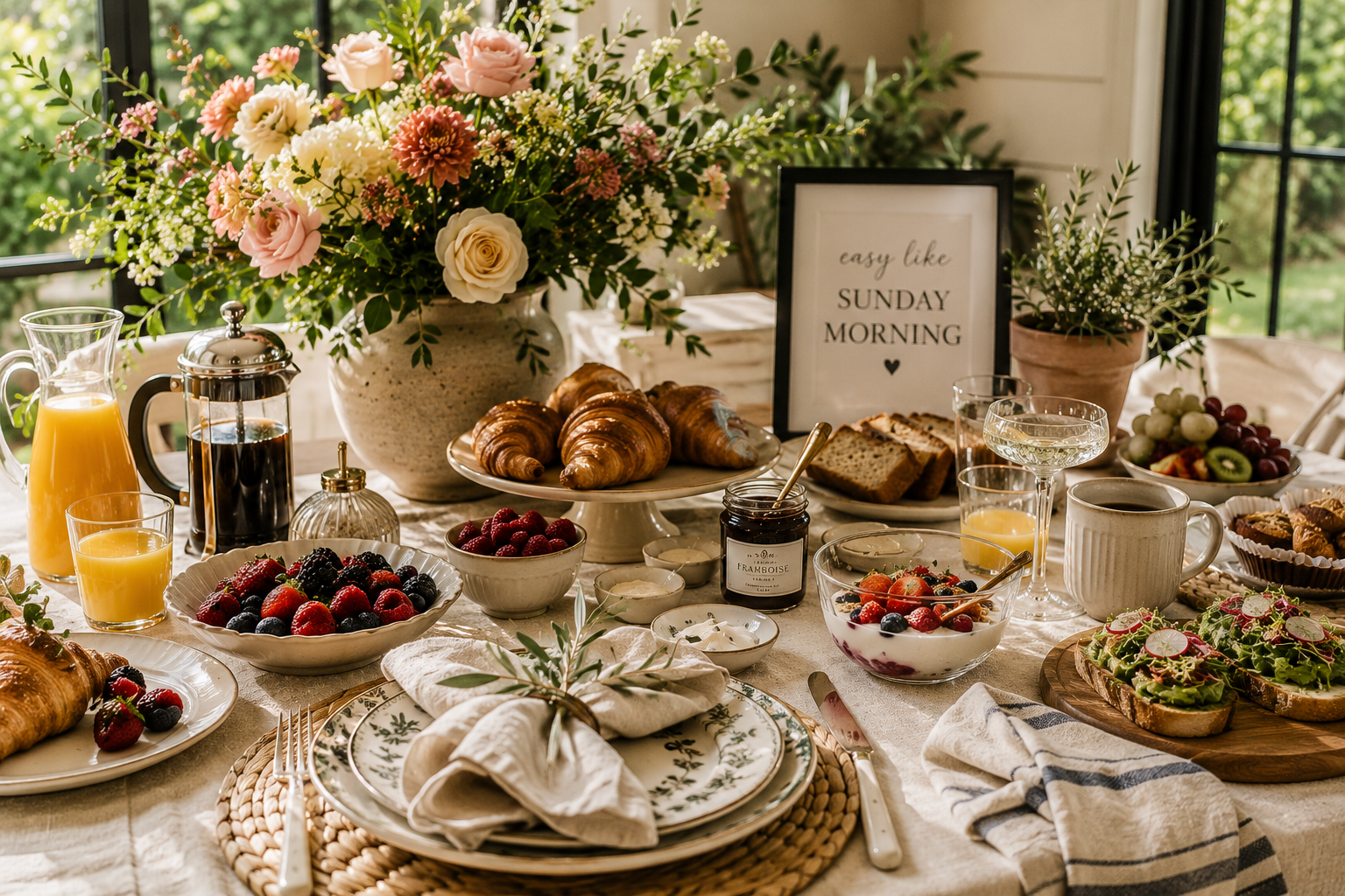 
A Perfect Sunday Brunch.  