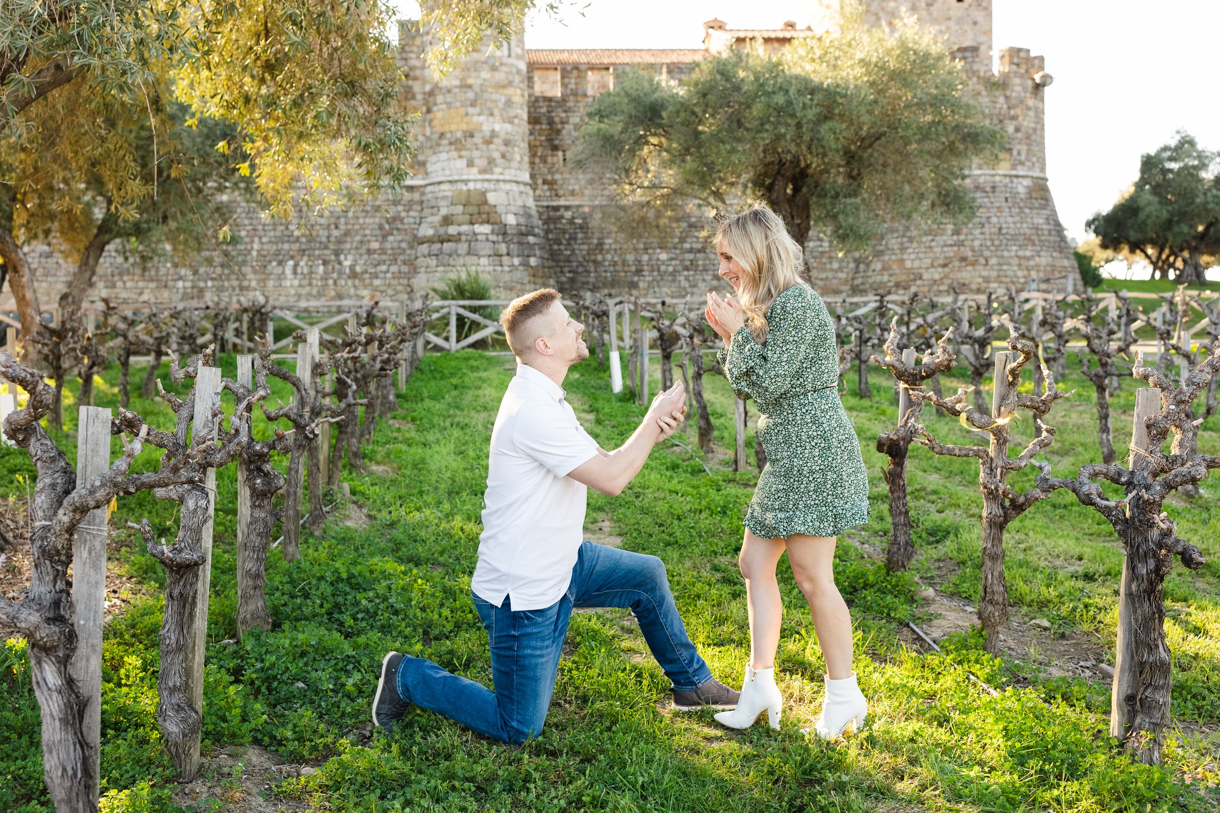 Early Spring Proposal at Golden Hour in the vineyards in front of Castello di Amorosa.jpg