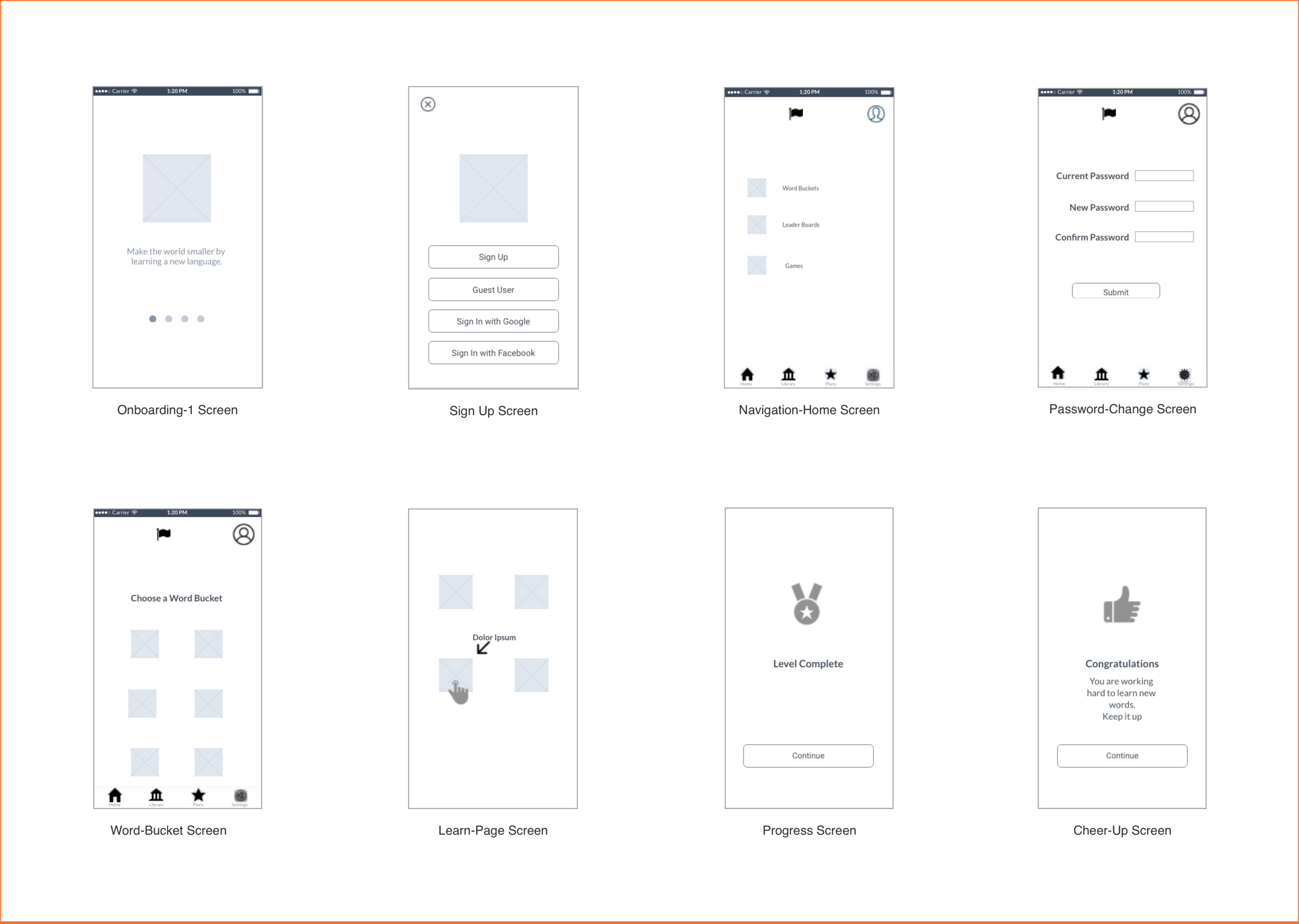 Bilinguapp-Mid-fid-wireframes