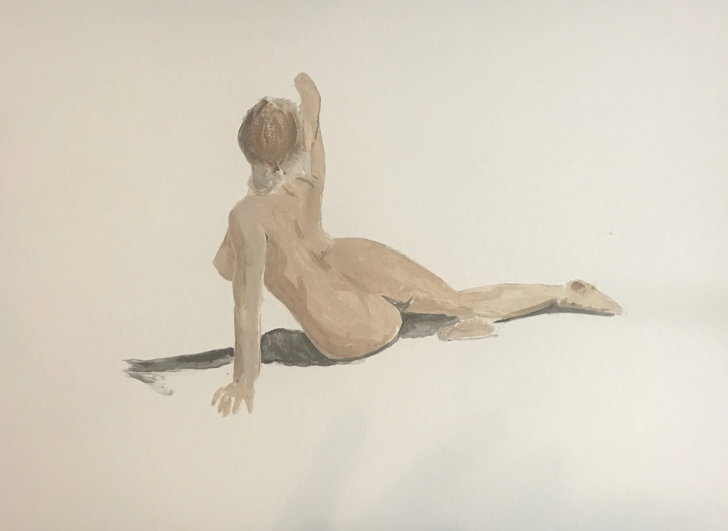 ASD: Bold Body | Acrylic on Watercolor Paper | Sold