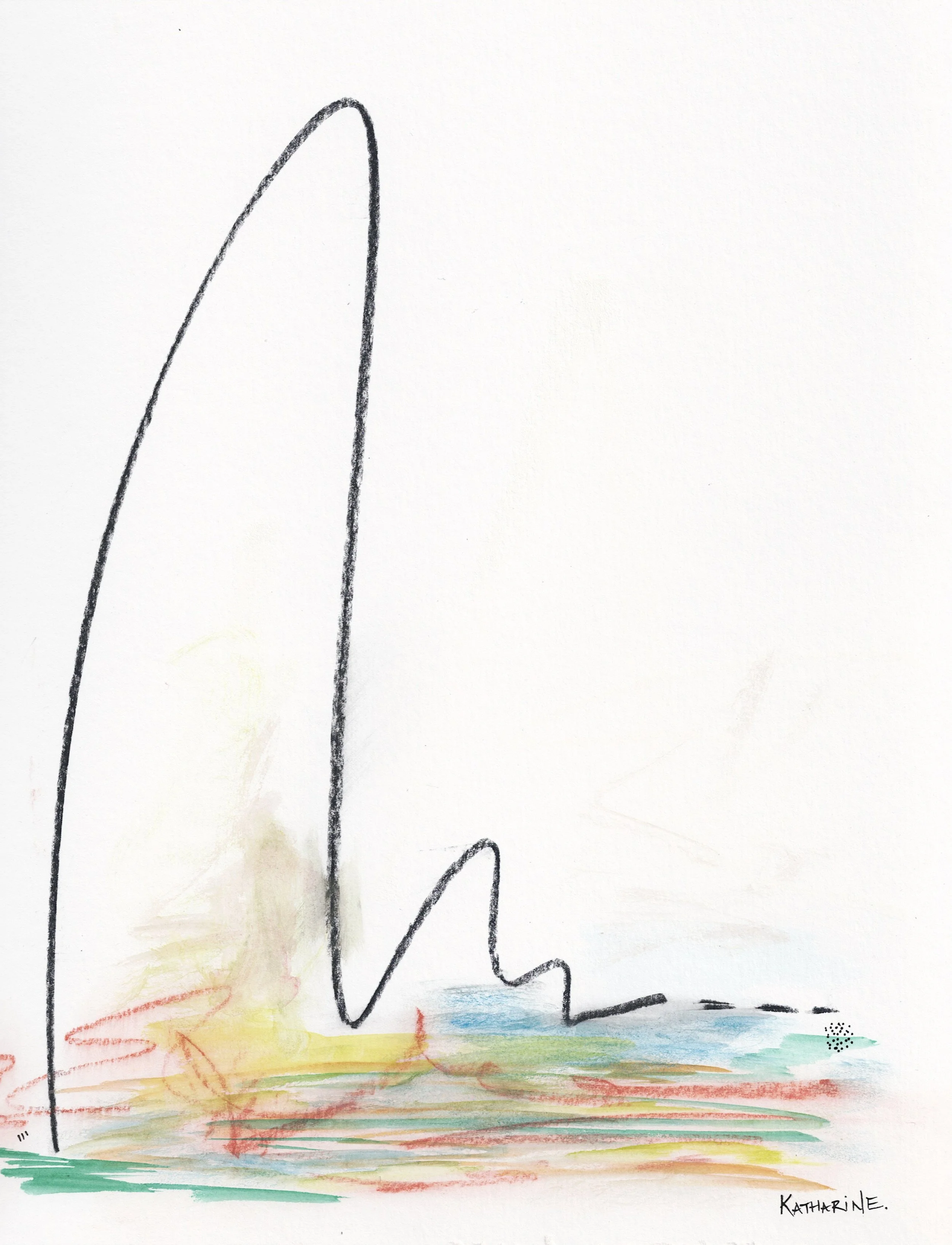 Abstract Watercolor (green)