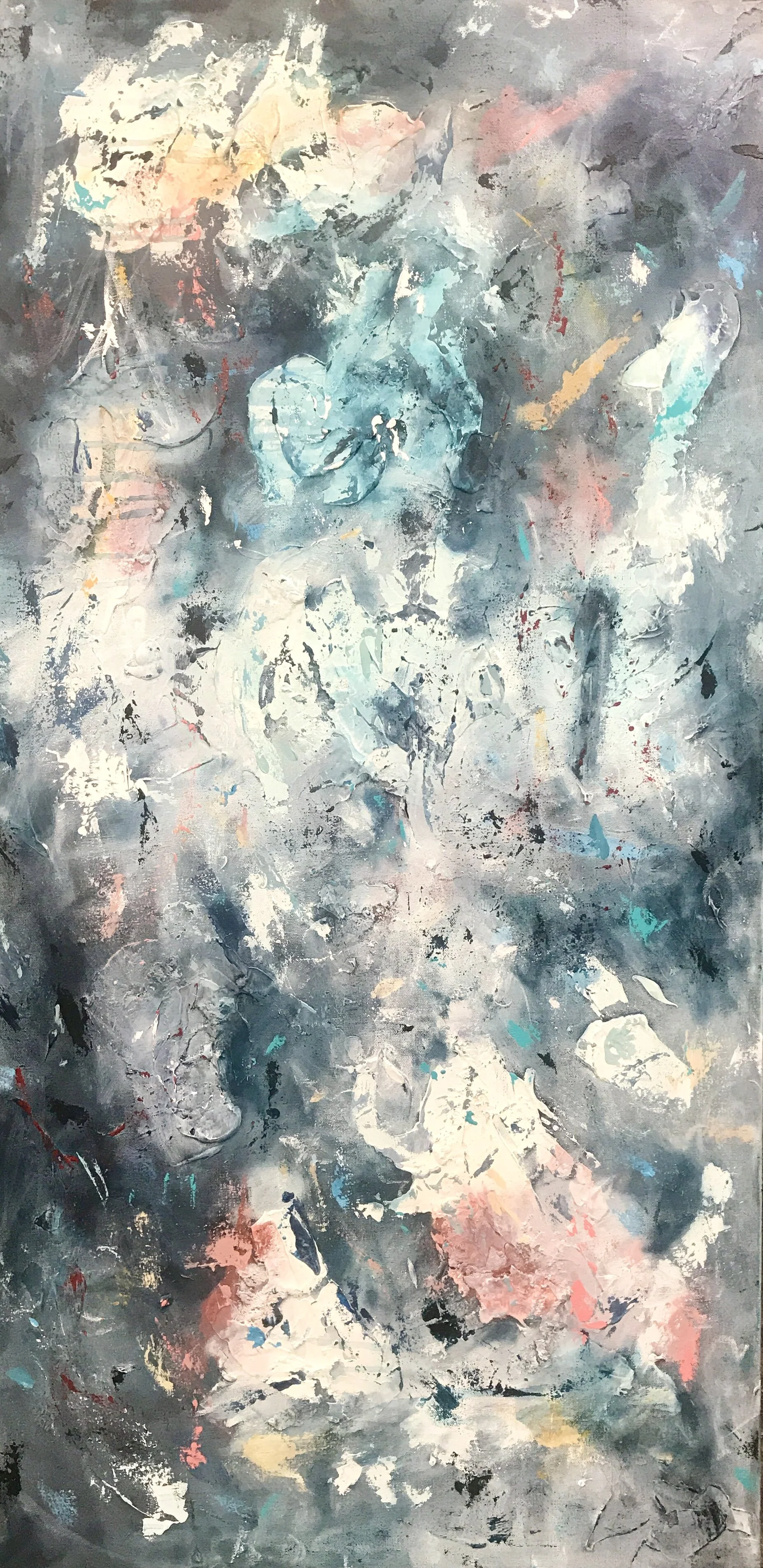 You're Still a Mystery | Acrylic on Canvas | 48" x 24" | Sold