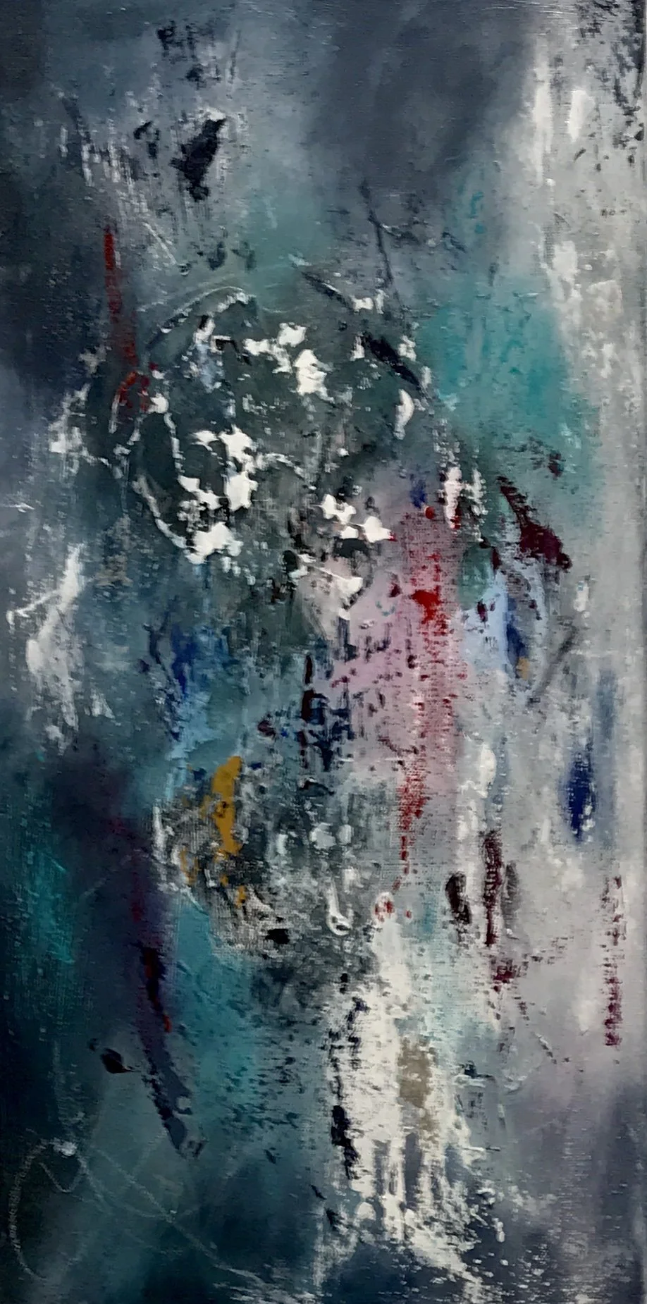 Cosmic Love | Acrylic on Canvas | 10" x 24" | Sold