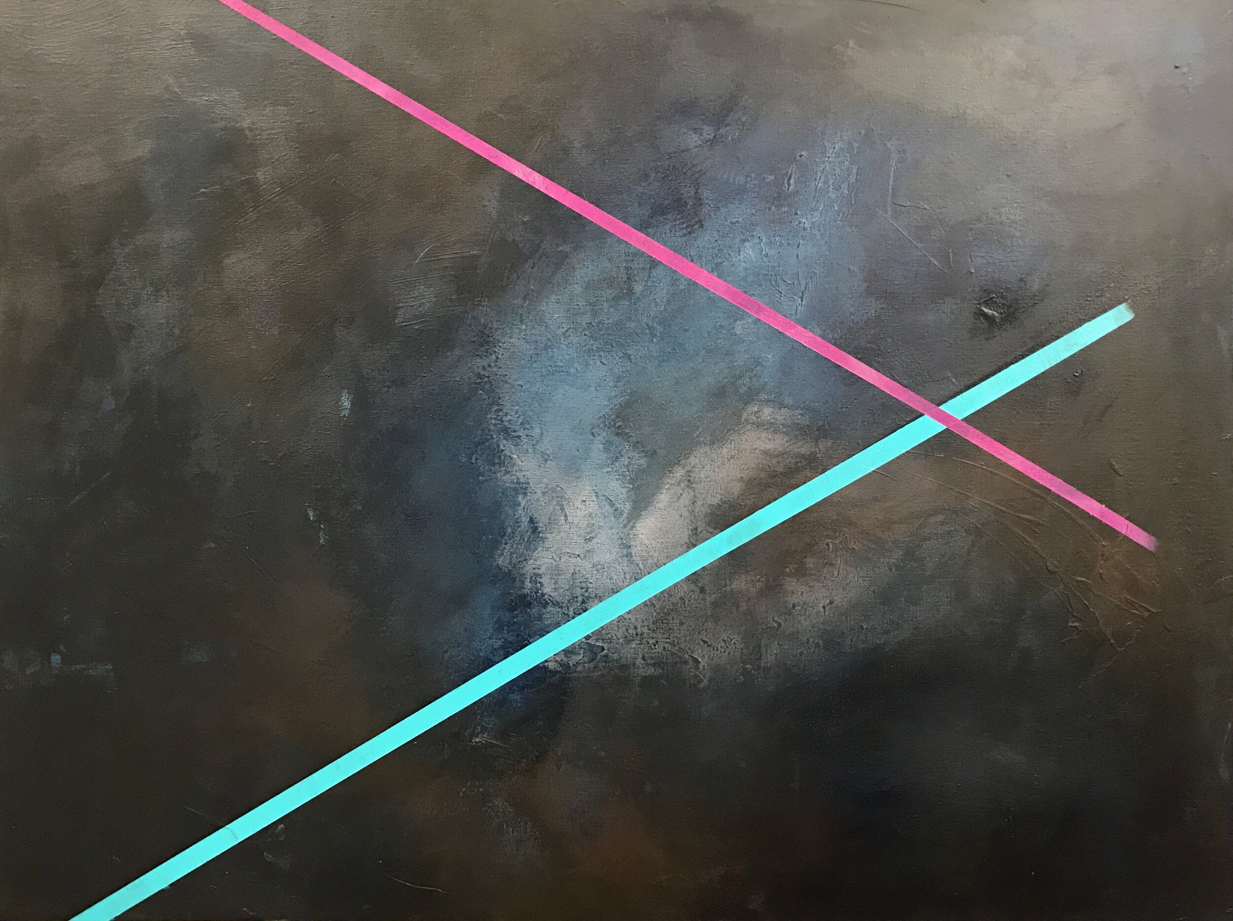 Apex: Dark Come Soon | Acrylic on Canvas | 30" x 40" | Sold