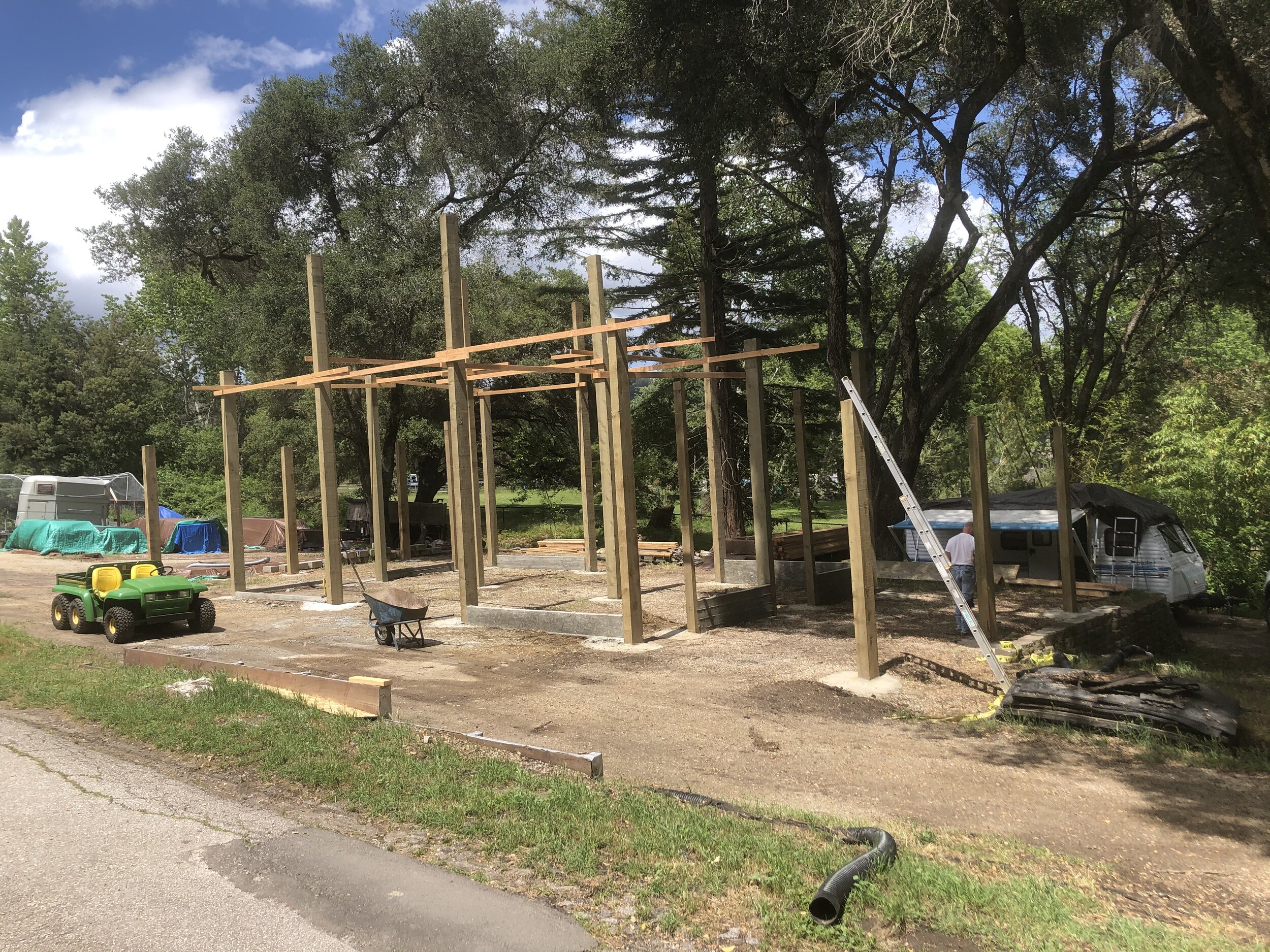 Posts are set. Time to frame it out!