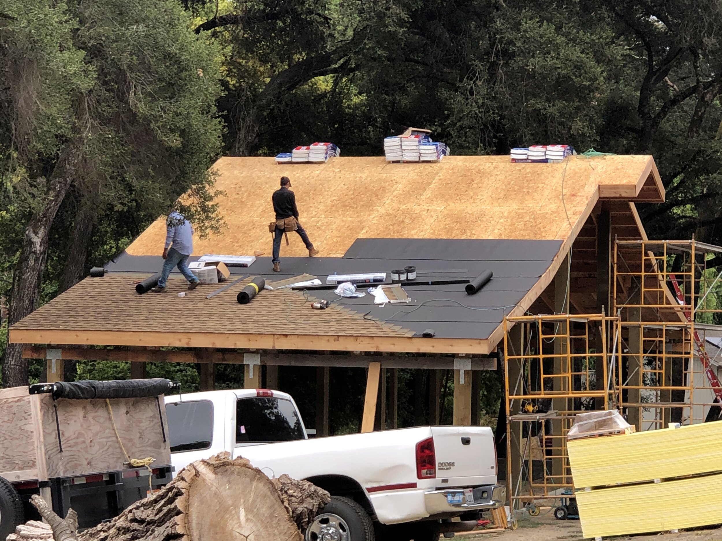 Roofers starting at 8:30.