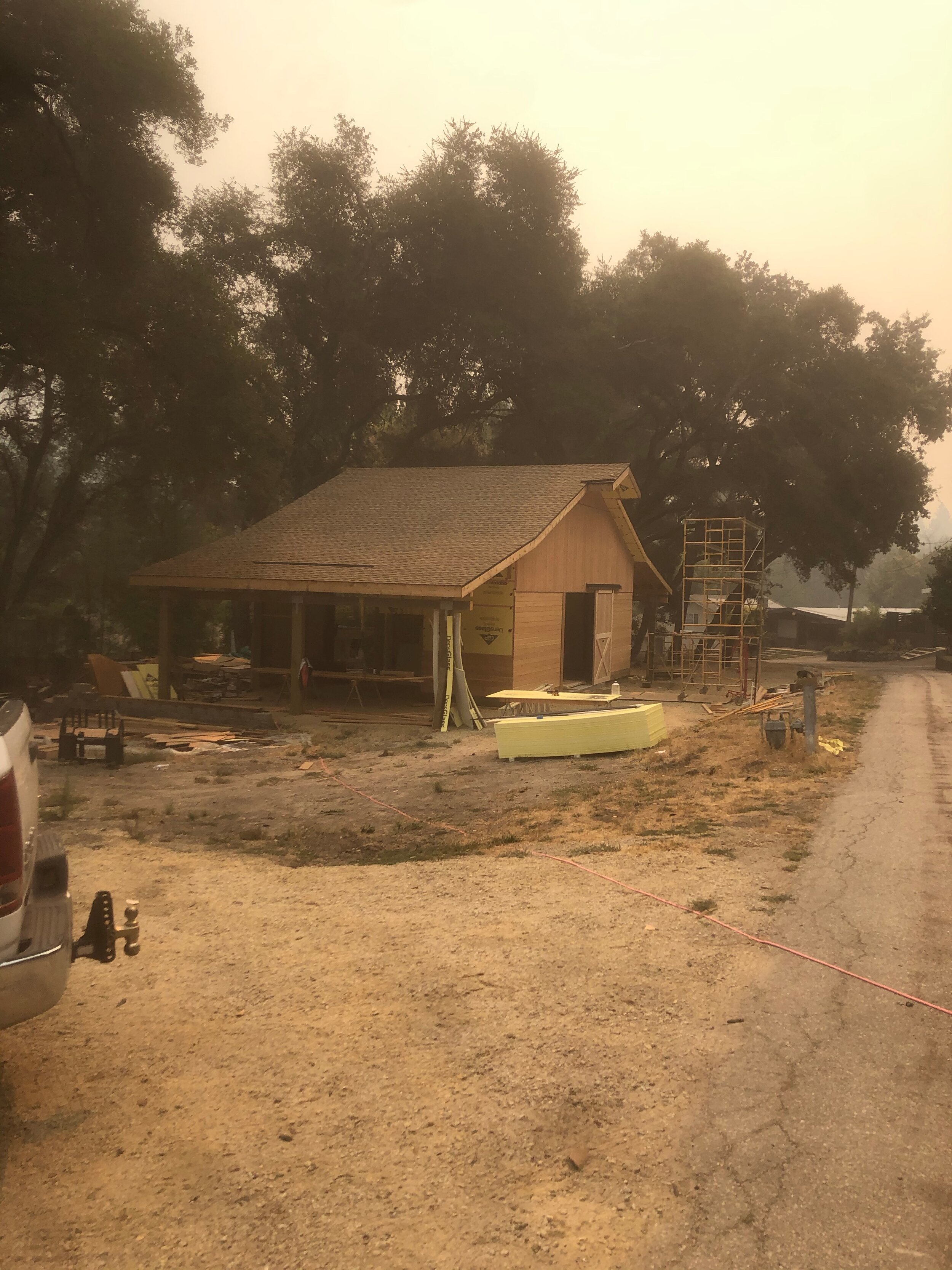 Wild fires in Santa Cruz smoking us out. We got evacuated and had to leave it. Hope it doesn't burn down. (fingers crossed)