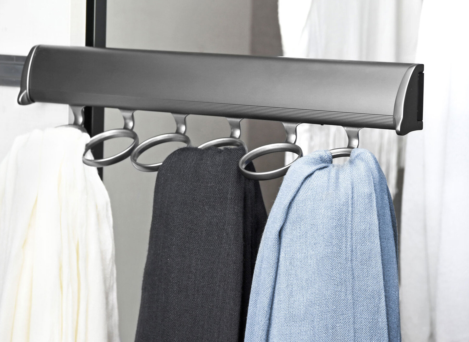 Hpybest 1pc Door Storage Rack Towel Coat Belt Hanger Organizer for Home Kitchen Bathroom 