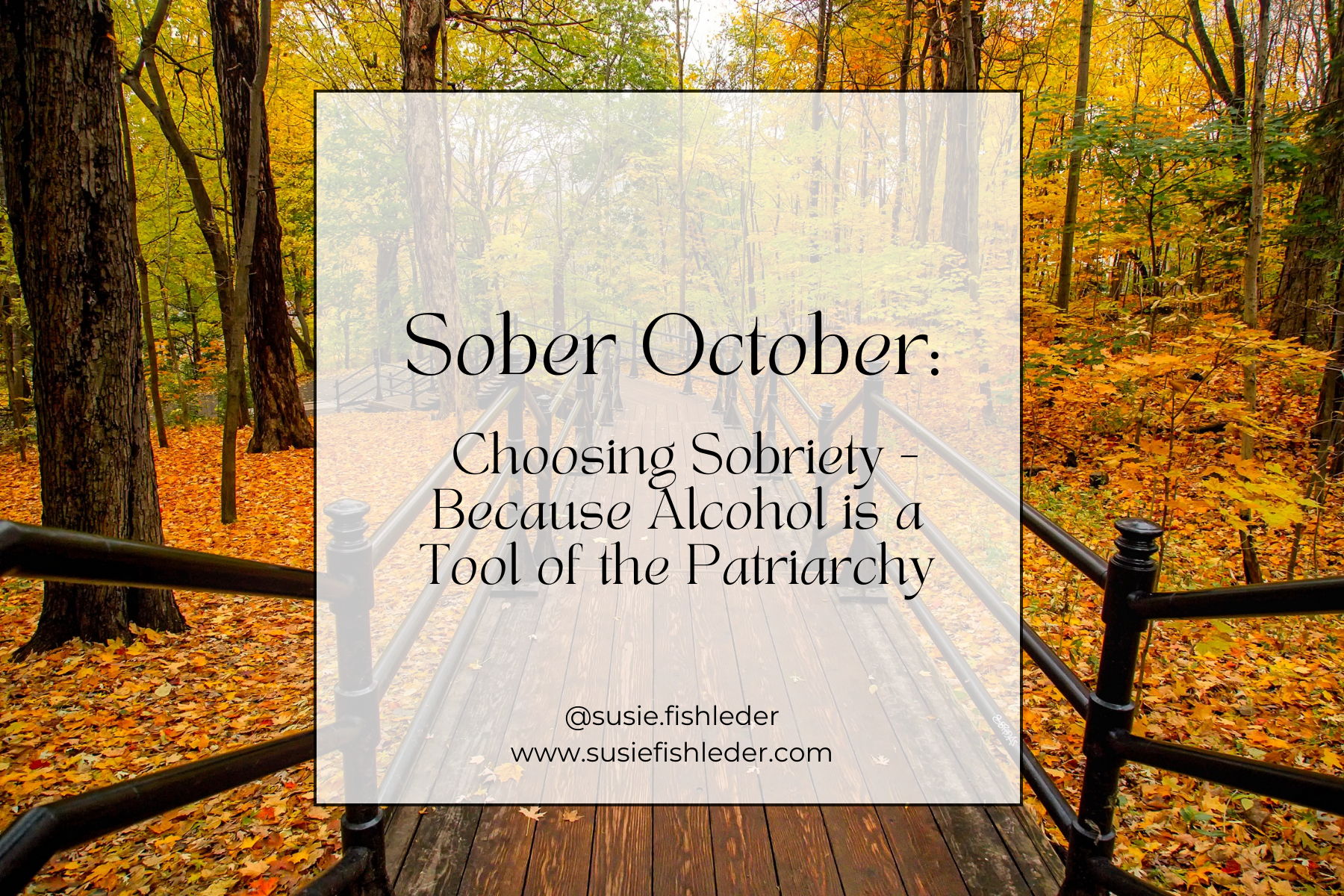 Sober as a Mother: Choosing Sobriety…Because Alcohol is a Tool of the Patriarchy