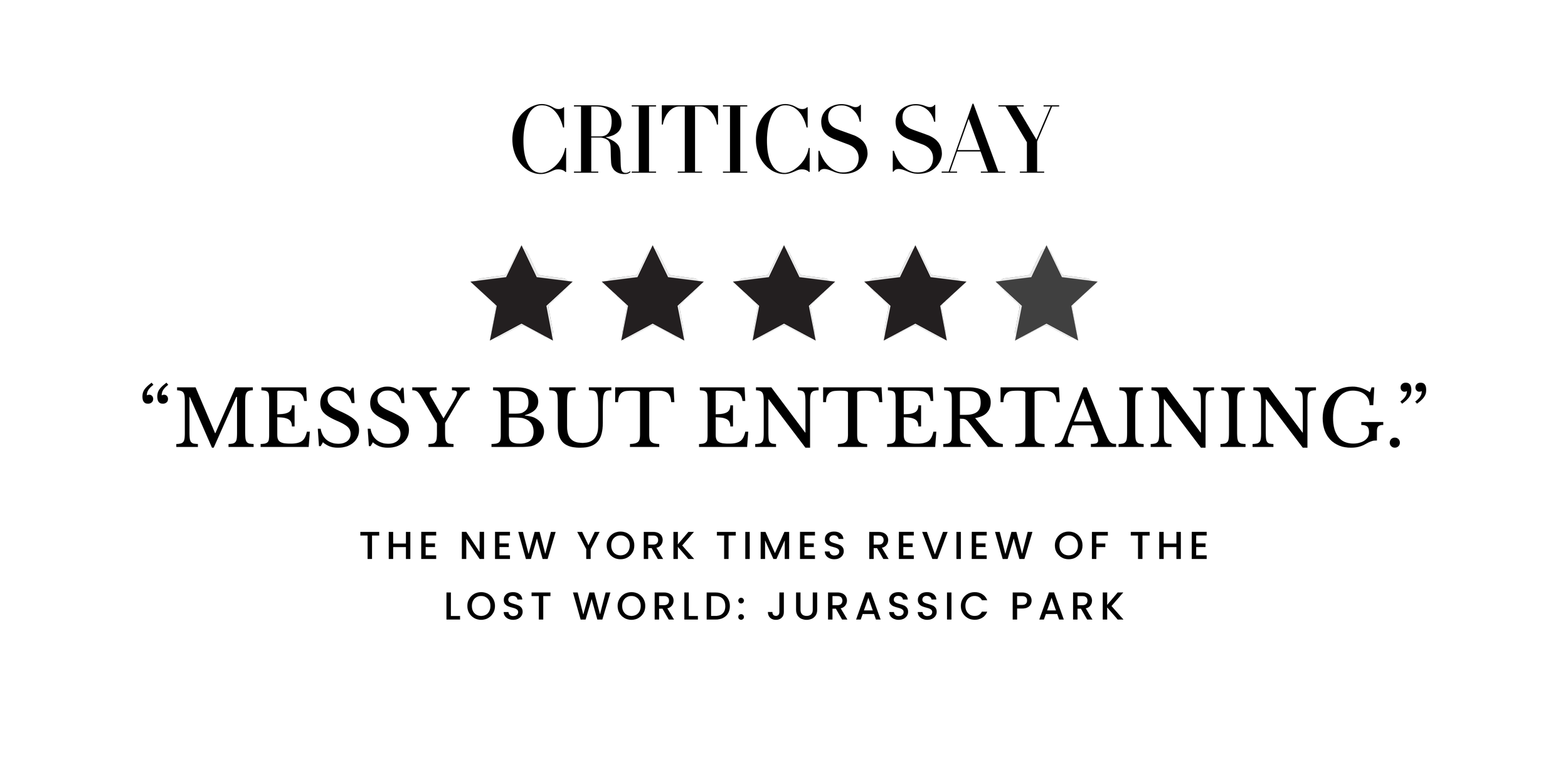 Five black and gray stars with a five-star rating displayed on a black background.