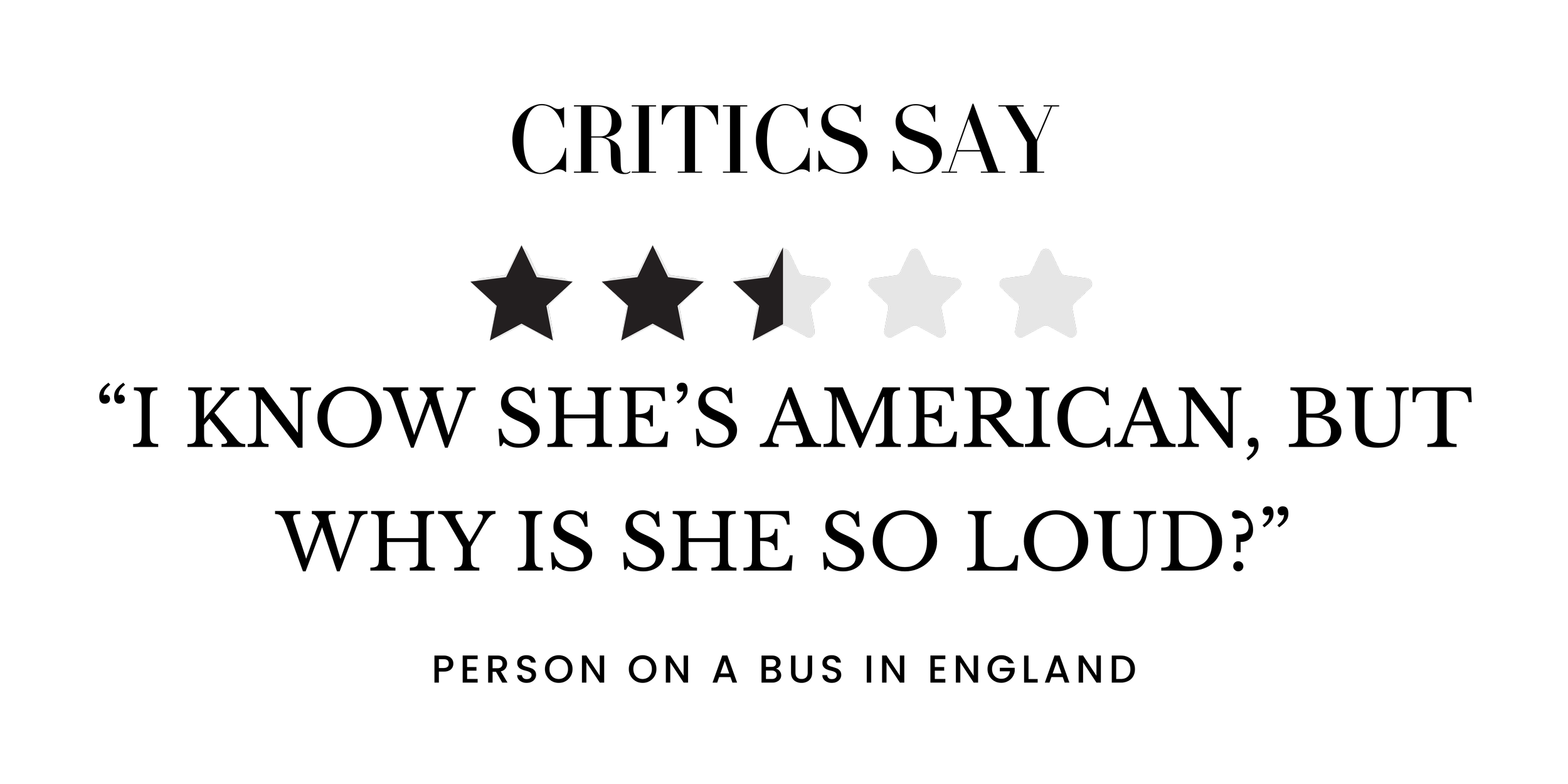 Five stars, with the first two filled in black, and the remaining three in white, indicating a two-star rating.