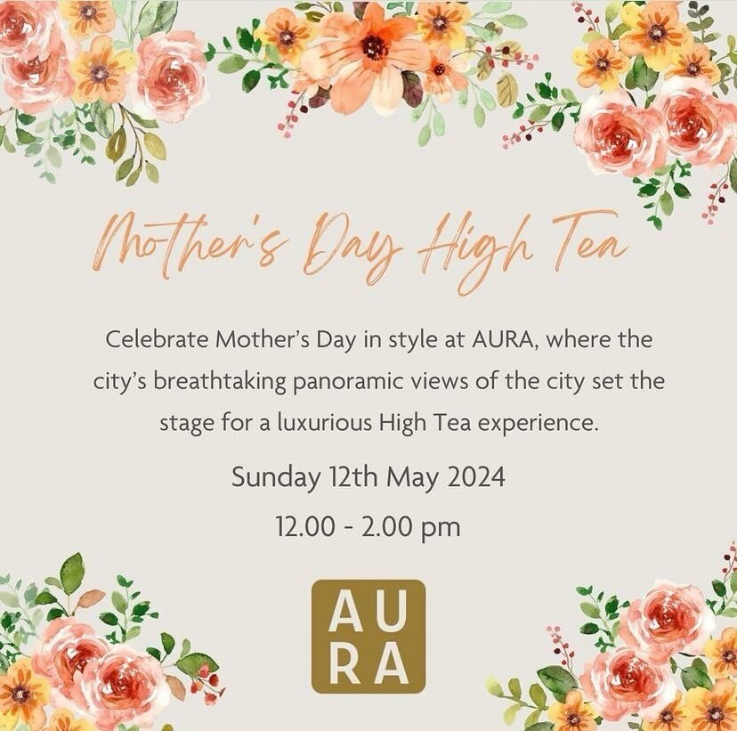 This Mother&rsquo;s Day, treat the special women in your life to an unforgettable High Tea at @aurahobart, with panoramic views of Hobart&rsquo;s skyline, handmade delicacies, premium high tea, coffee, and a glass of sparkling wine on arrival. 🥂💕⁠
