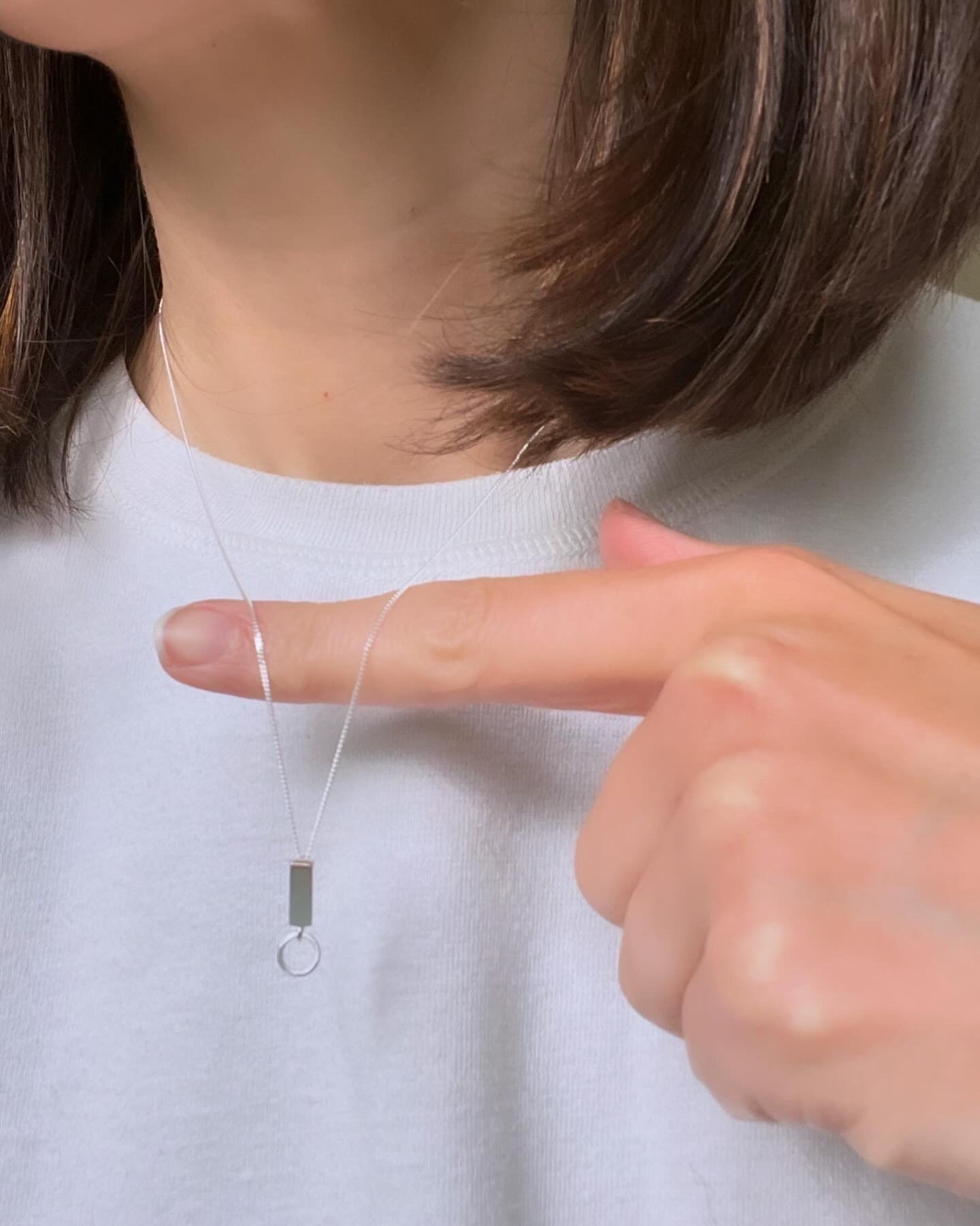 Silver Bar and Circle Necklace.jpeg