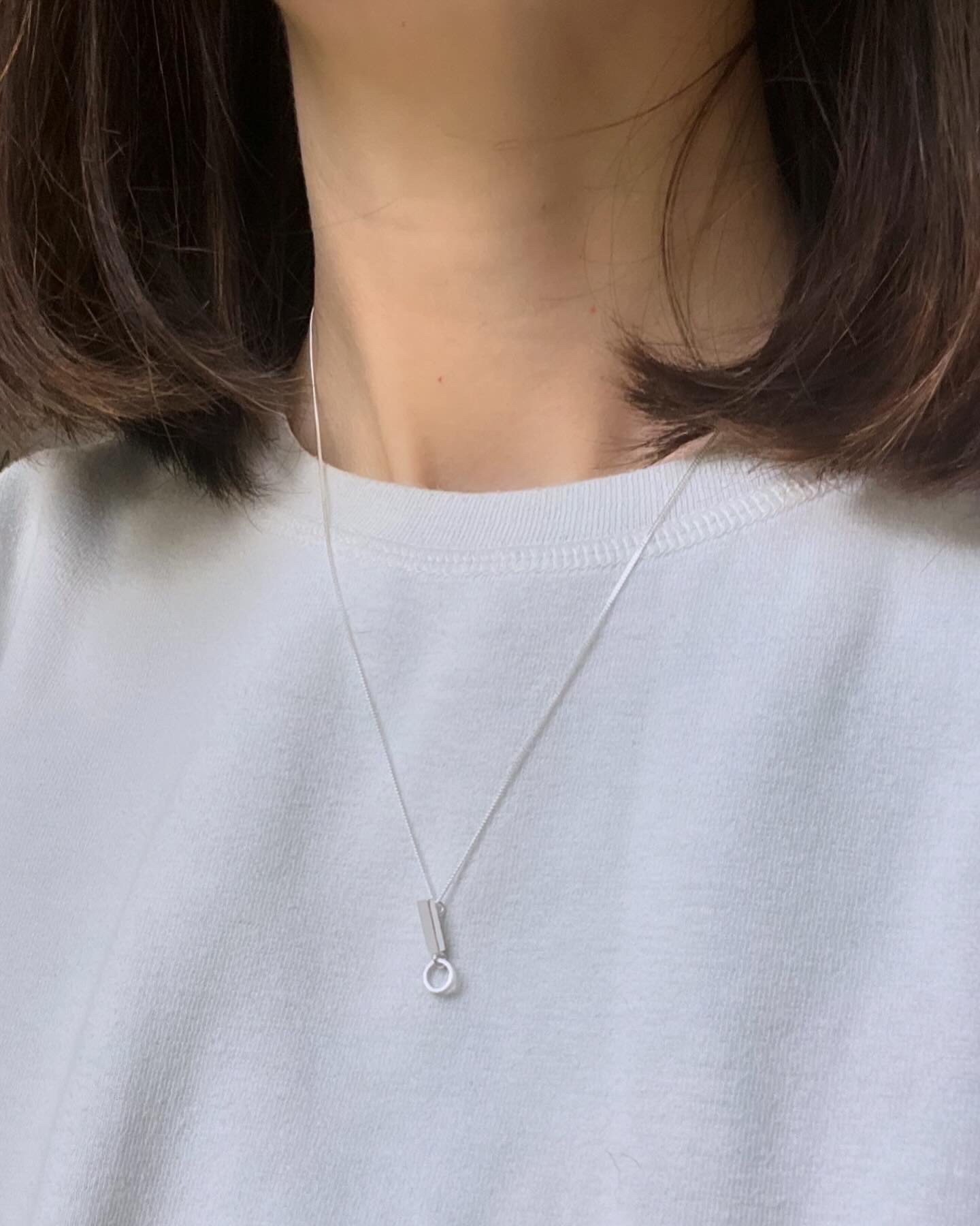 Handmade silver simple necklace.jpeg