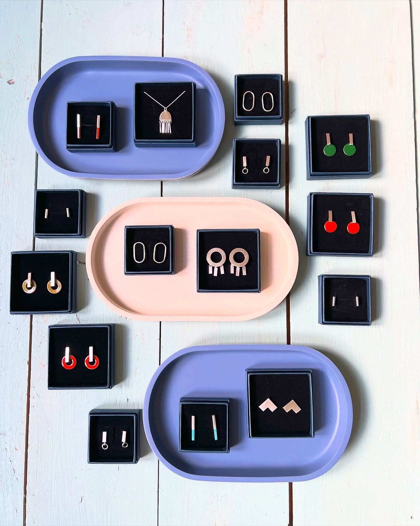 Smith &amp; Gibb collection 🌀 Caf&eacute; C&ugrave;il

I included some process pics alongside the finish pieces, there were lots of techniques used but enamelling is probably still my favourite!

A lovely mixture of silver pieces and enamelled piece