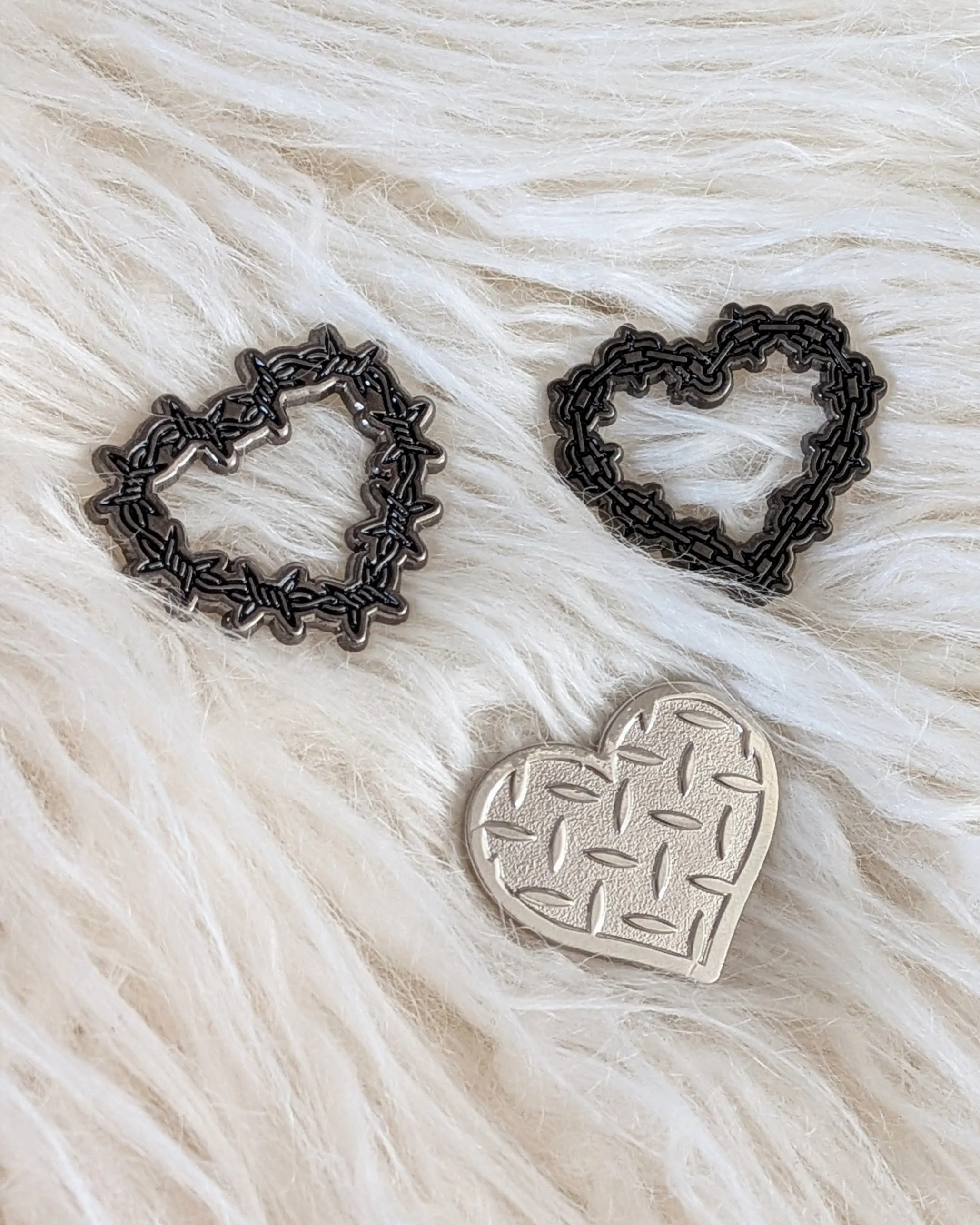 Deathmatch Heart enamel pins