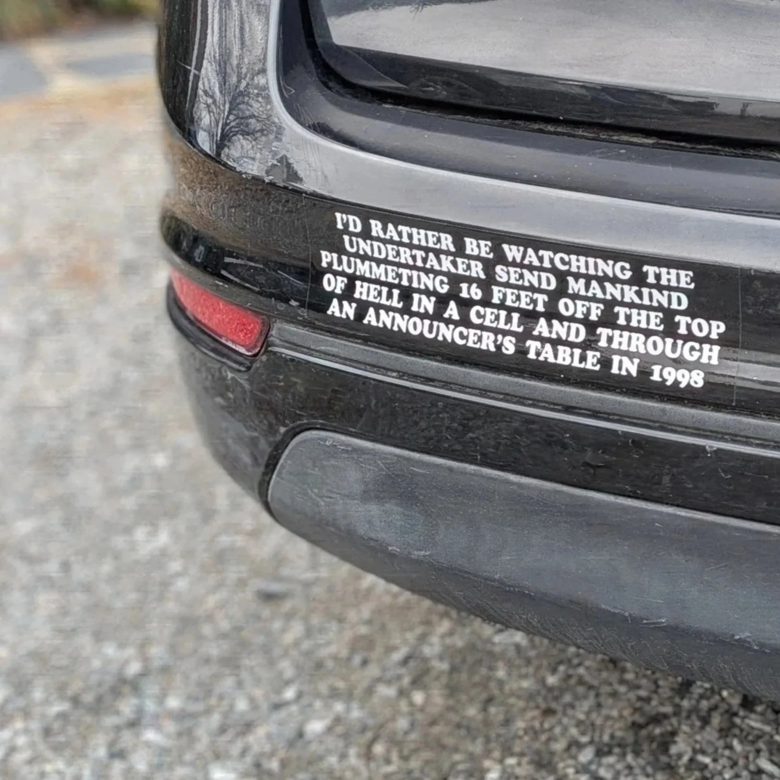 "I'd Rather Be Watching" bumper sticker
