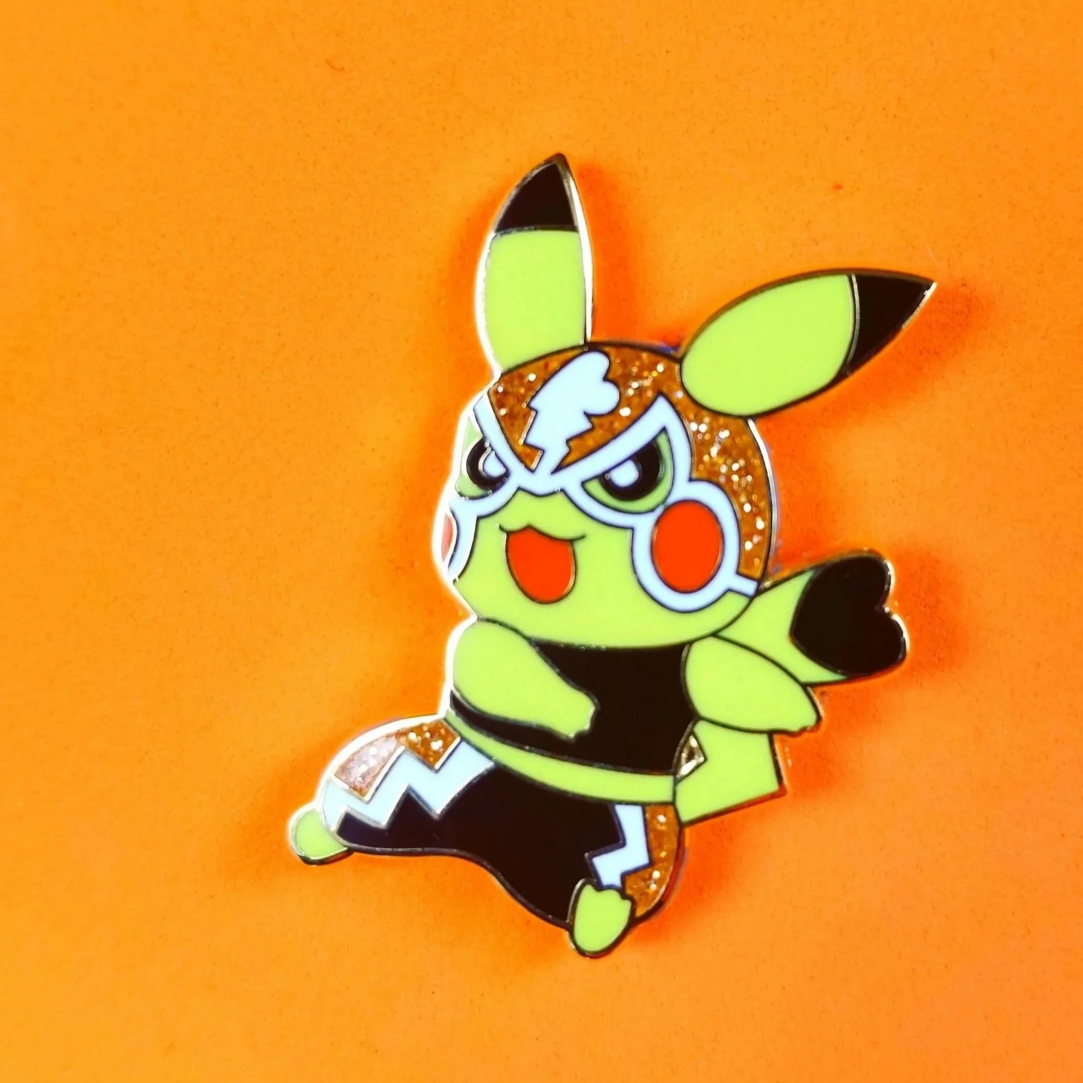 Pikachu Libre enamel pin
