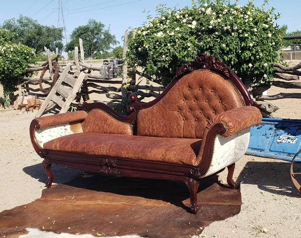 Victorian Fainting Sofa — Circle M Custom Hides