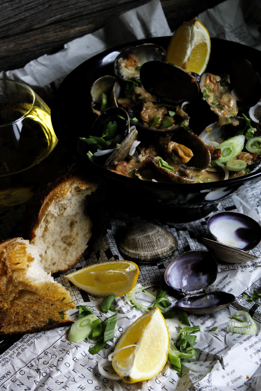 Clams in a Euro-Broth