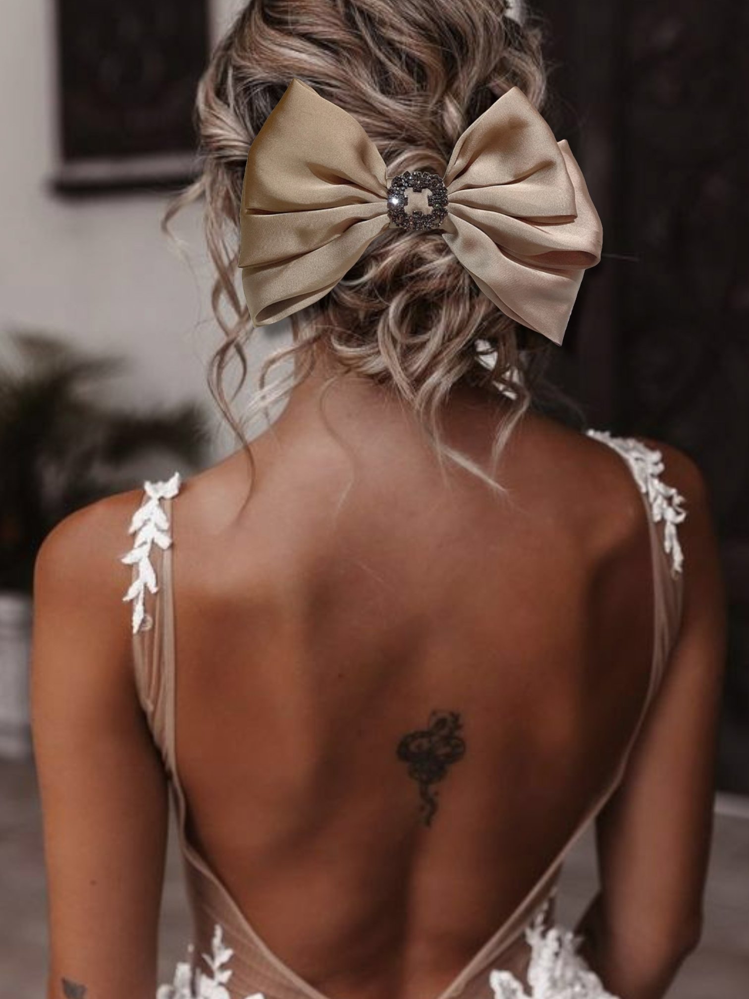LOVISÀ | Mocha Jewel Bow