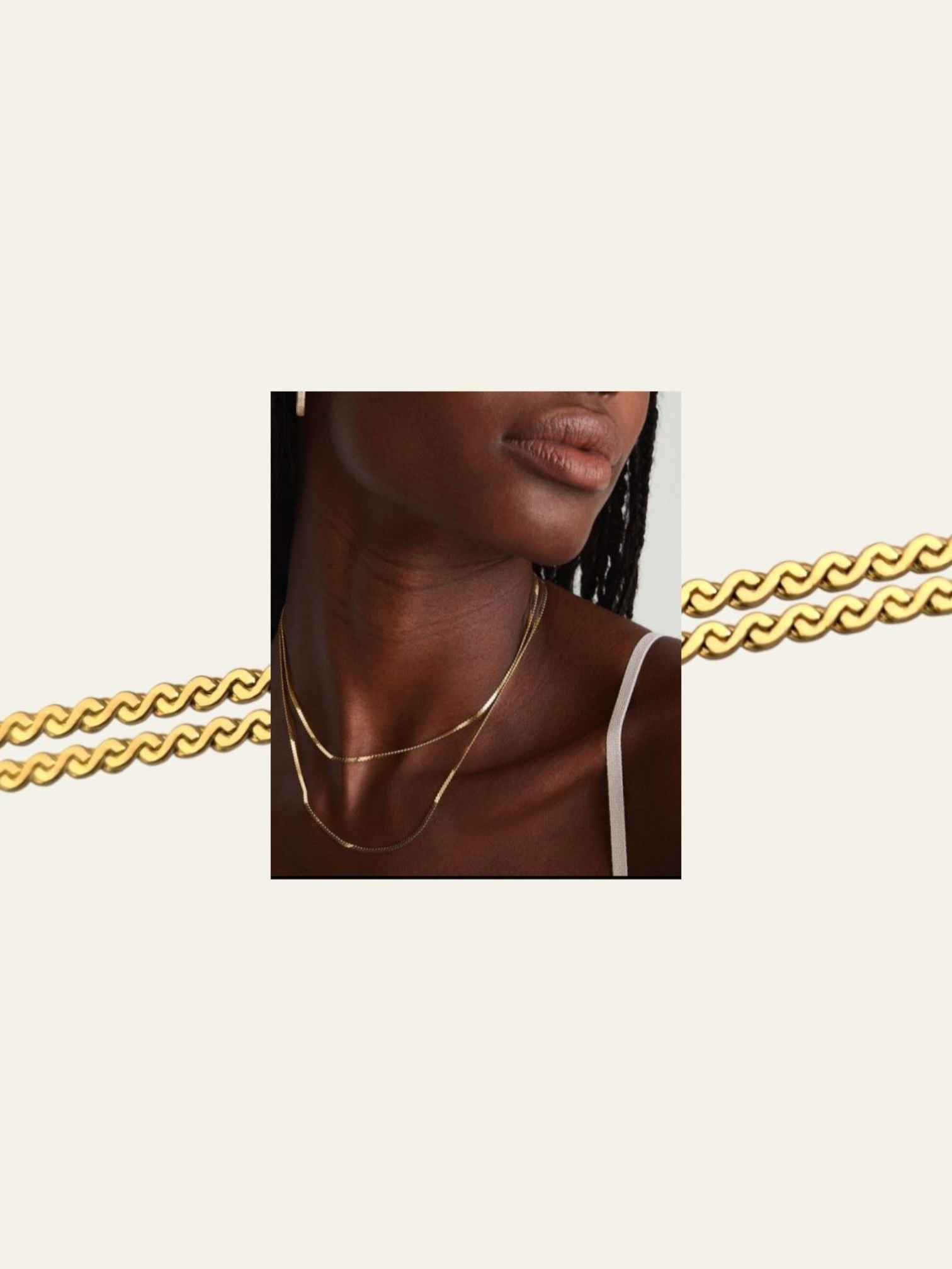 SCULPTED S-LINK| Staple Necklace