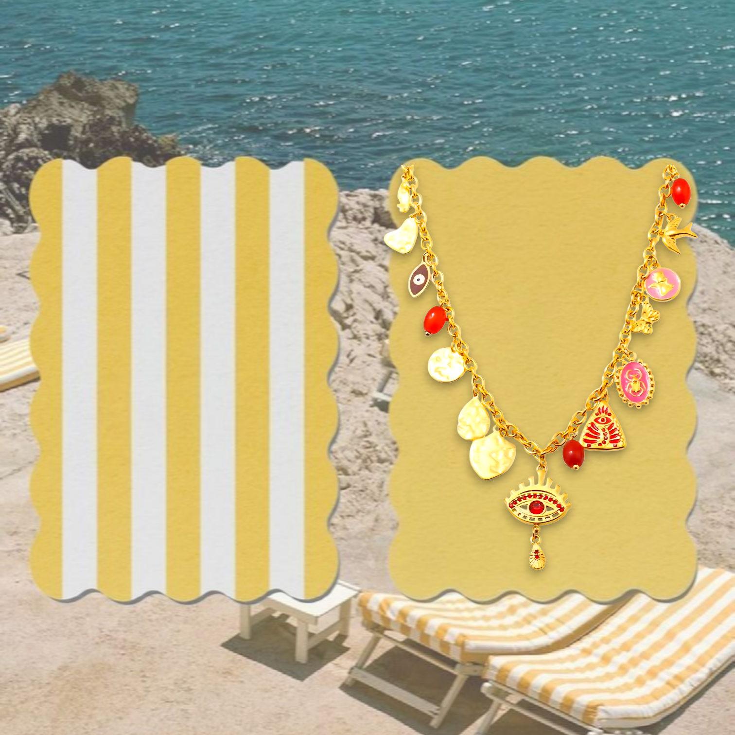 TIDE & TALISMAN |Coastal charm necklace