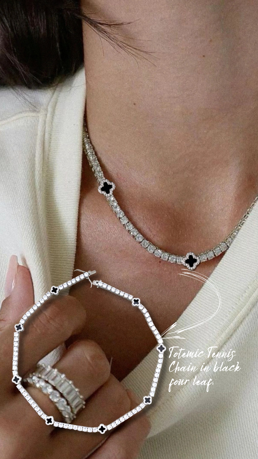 Totemic Tennis Chain in black four leaf_20250821_185556_0000.png