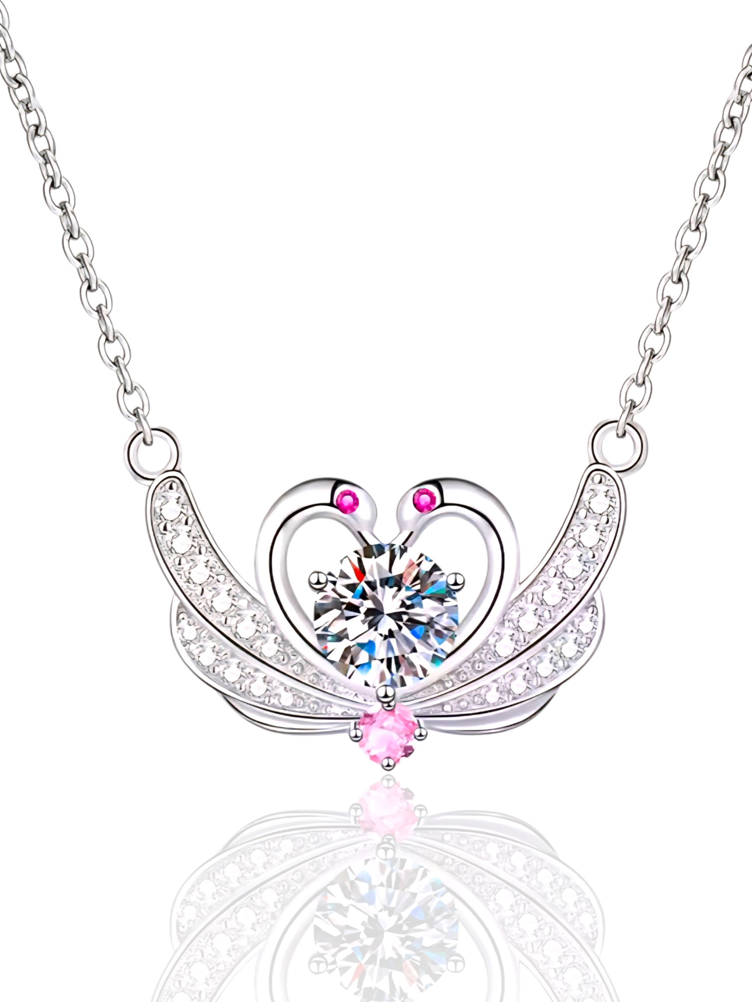 THE ROYAL DARLING - Swan Necklace 1ct