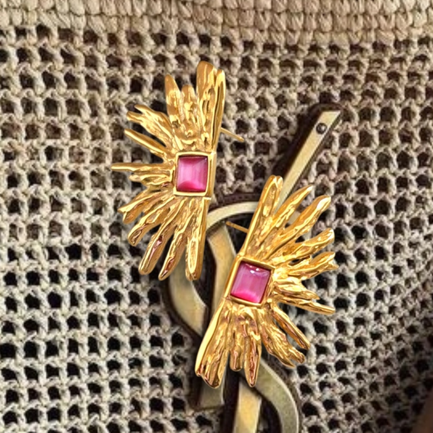 HELIOS| Solar Blush Earrings