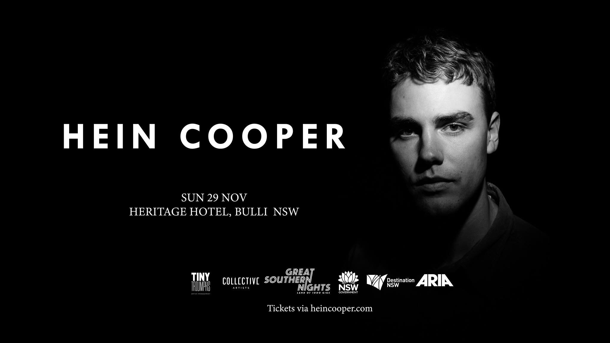 Hein Cooper NSW Tour - Heritage Hotel