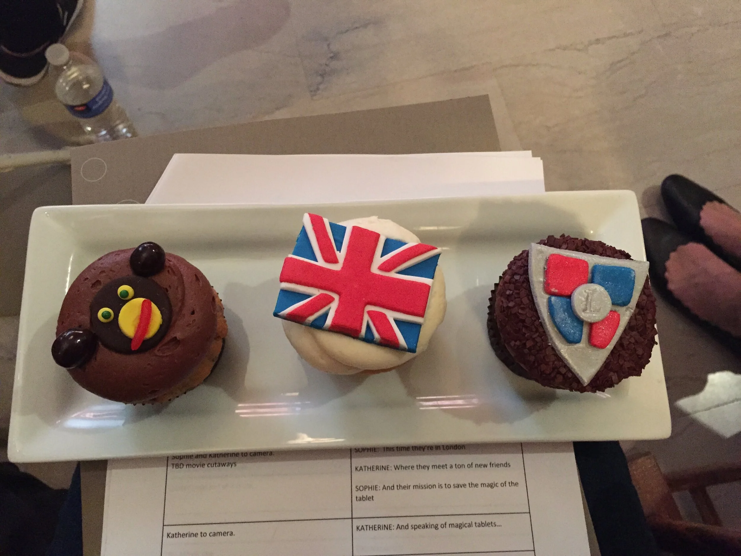 Night at the Museum: Secret of the Tomb character cupcakes for TLC shoot