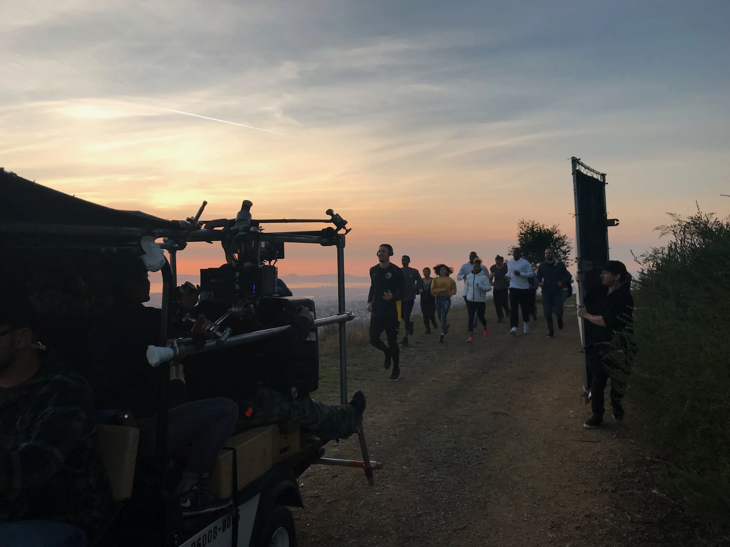 A sunset run for our Greatest Showman ESPN shoot. 