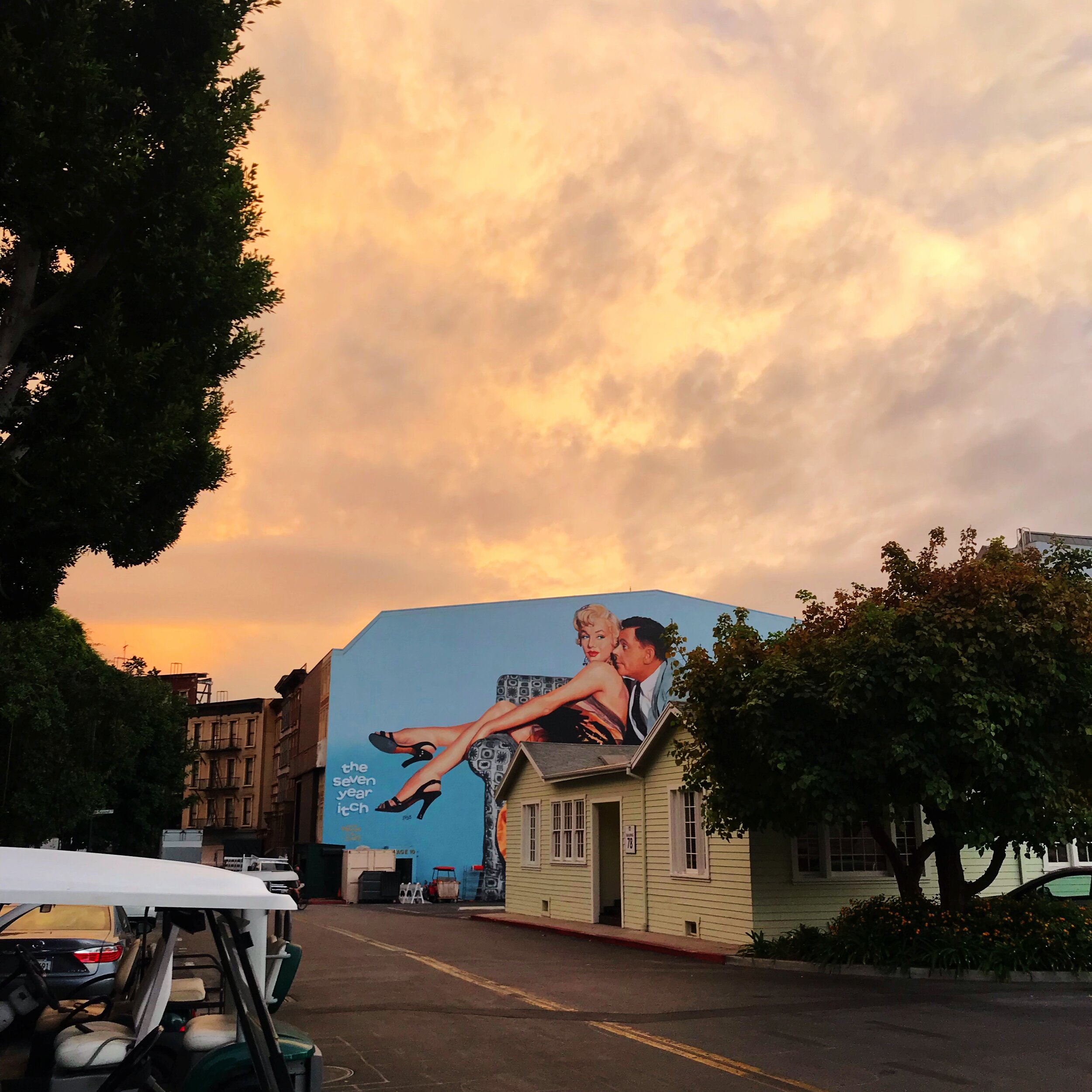 A nice sunset on the Fox Lot