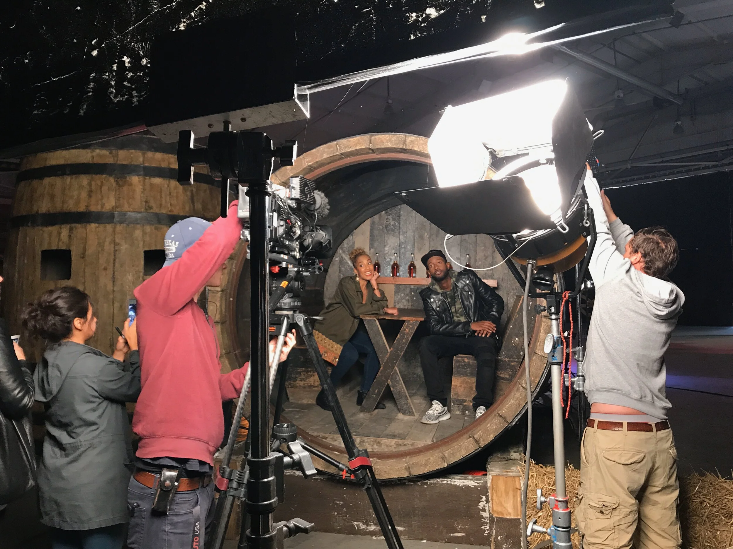 Viacom talent wrap-ups at the Kingsman 2 training experience 