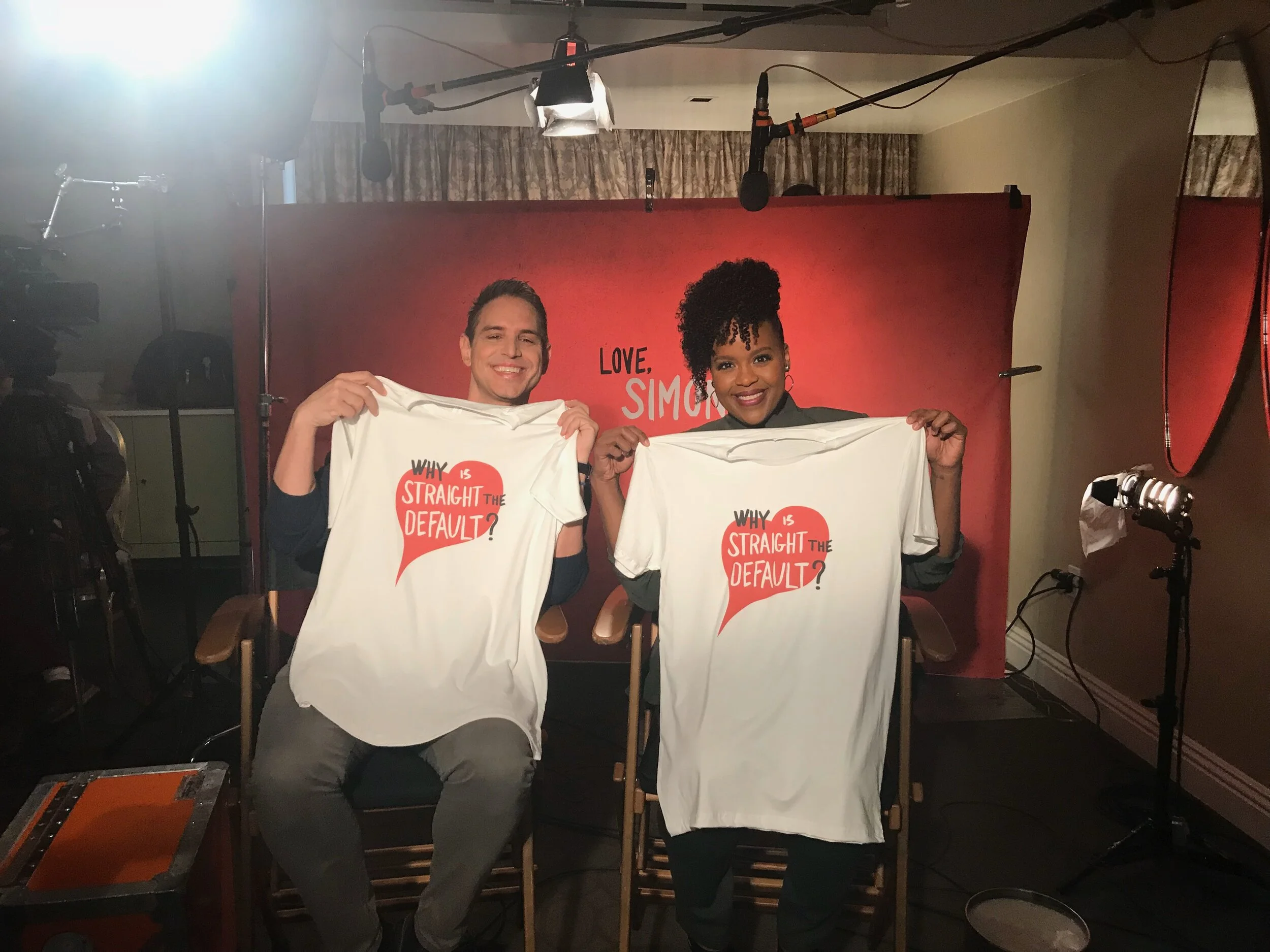 Junket day with the cast of Love, Simon