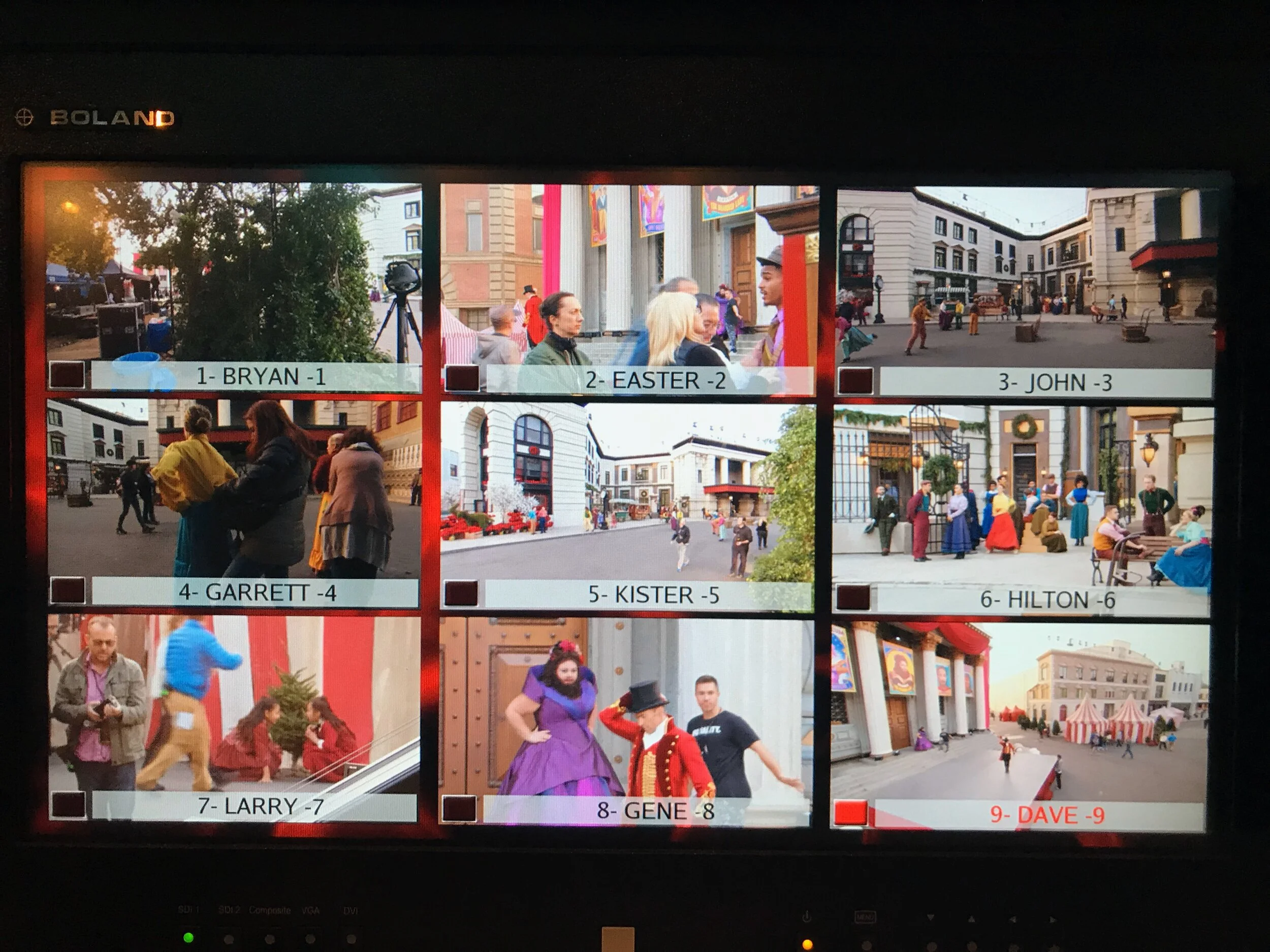 Cameras for The Greatest Showman live commercial