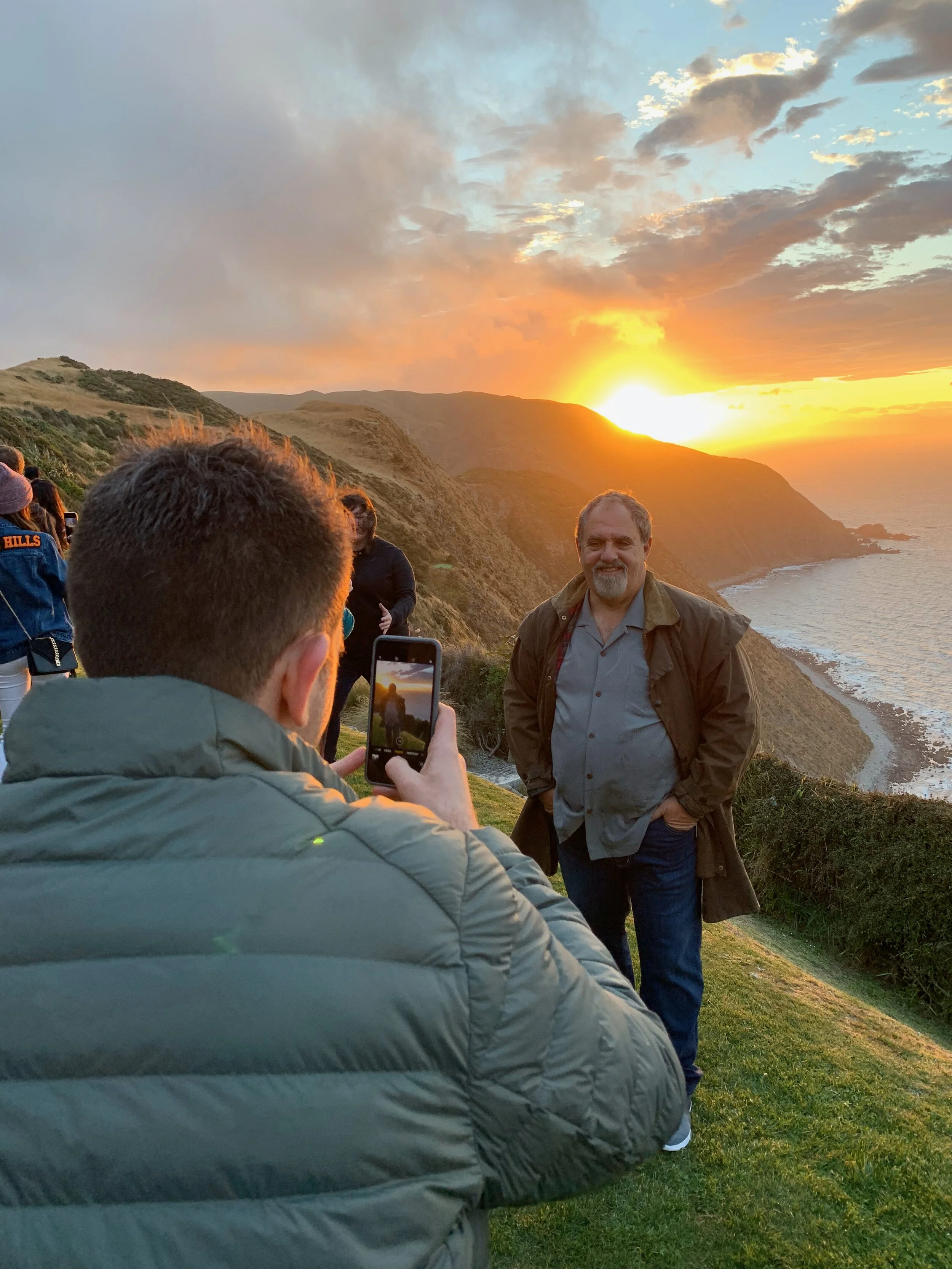 A photographic moment at Boomrock with John Landau for Alita: Battle Angel press event in New Zealand
