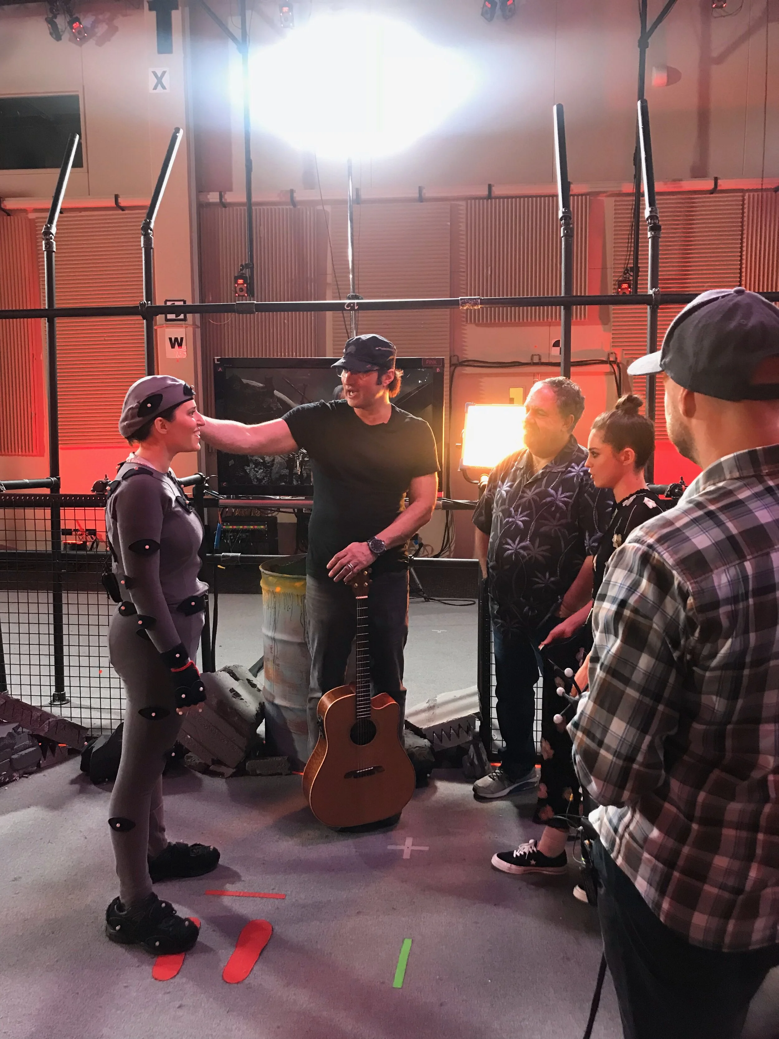 Jackie Jennings of SyFy on set at Weta for the Alita: Battle Angel experience